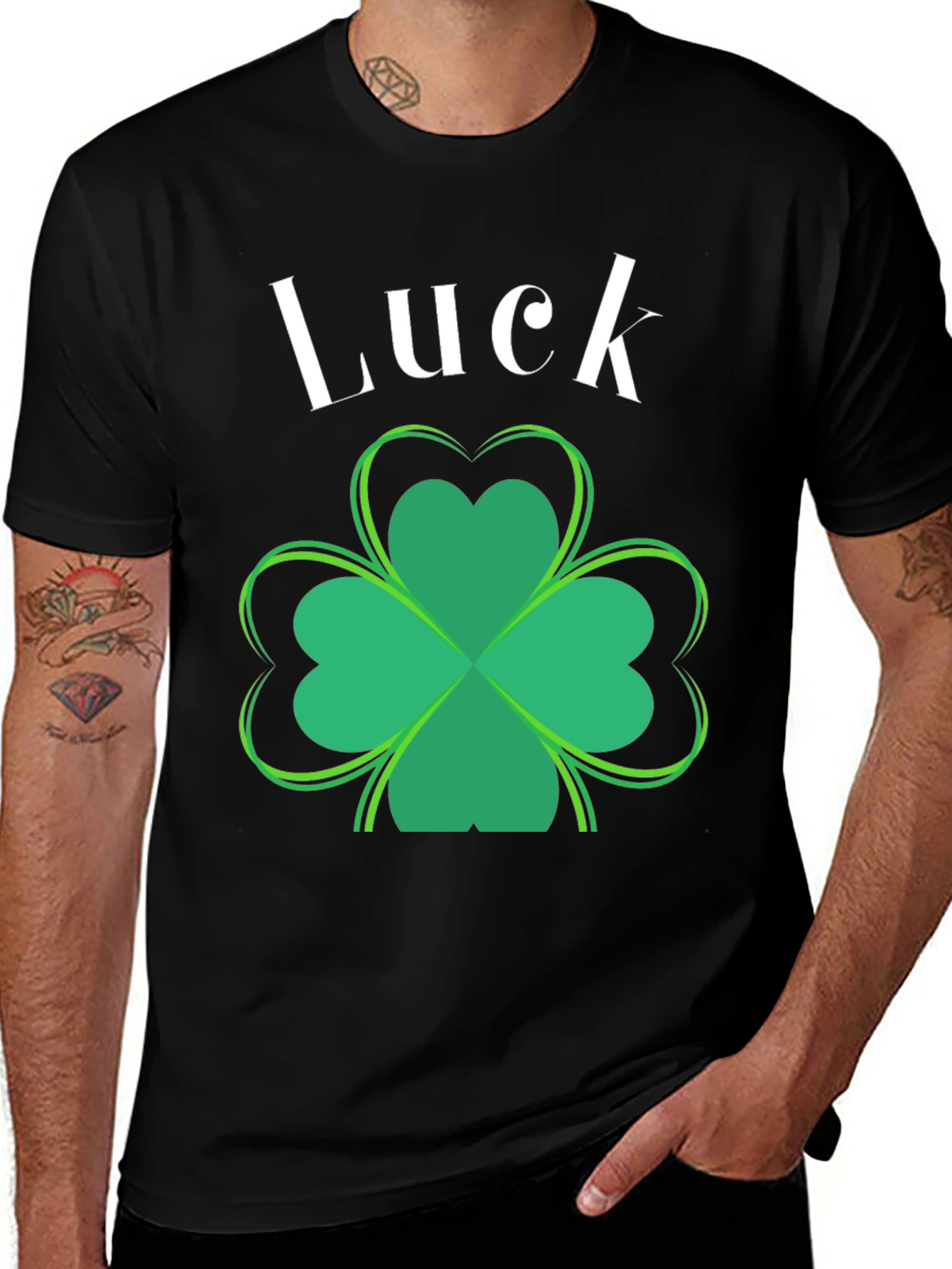 Lucky Clover Graphic T-Shirt - St. Patricks Day