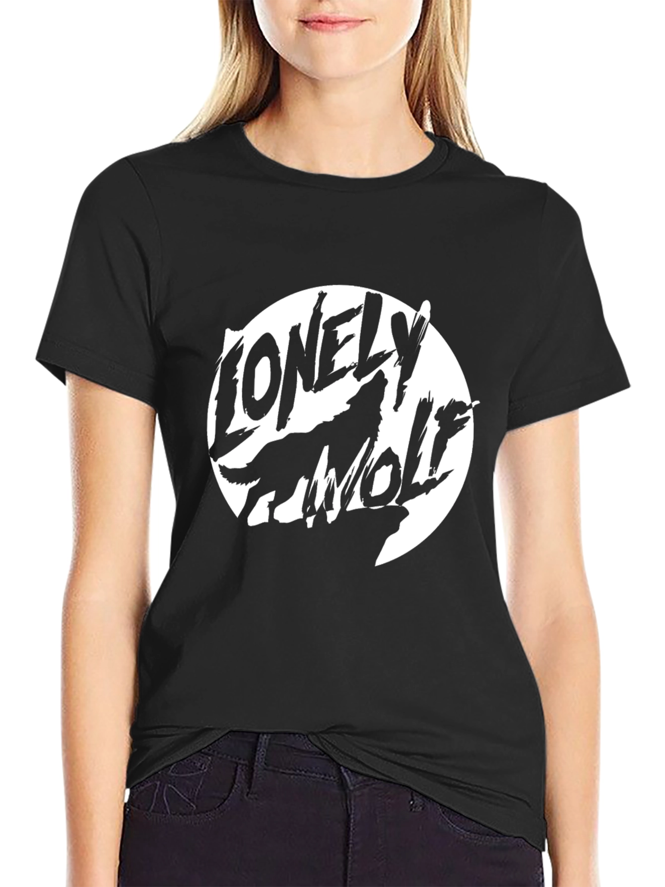 Lonely Wolf Graphic T-Shirt