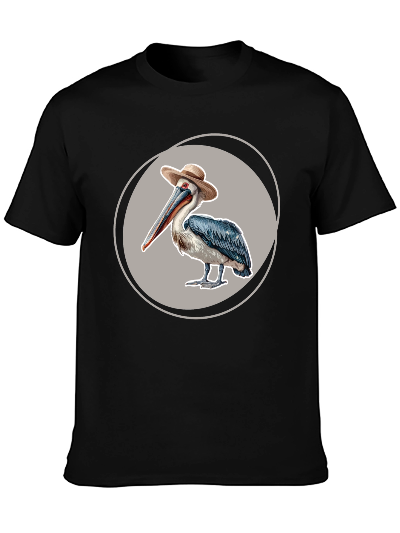 Pelican in a Hat Graphic T-Shirt