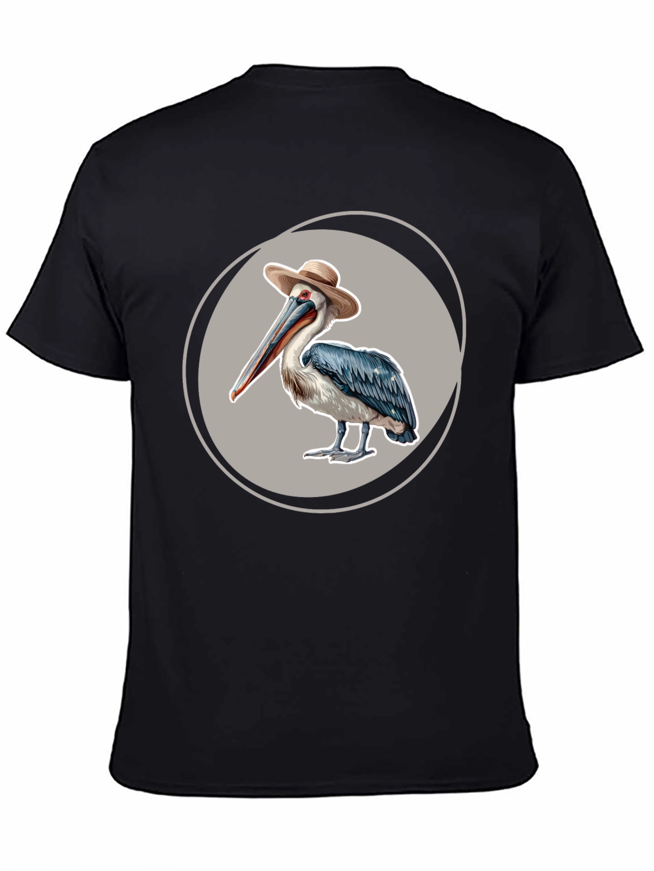 Pelican in a Hat Graphic T-Shirt