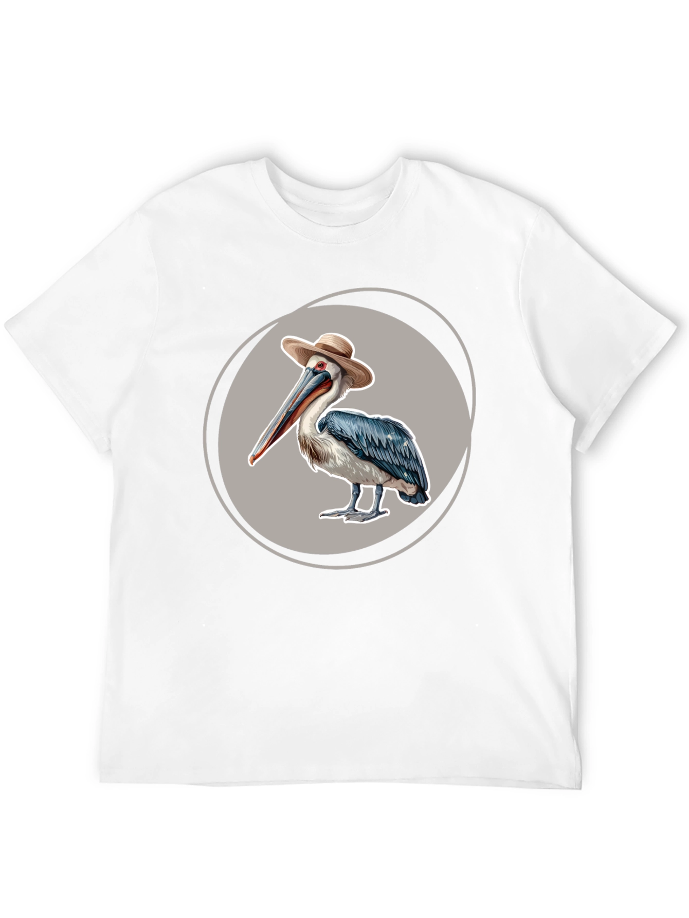 Pelican in a Hat Graphic T-Shirt