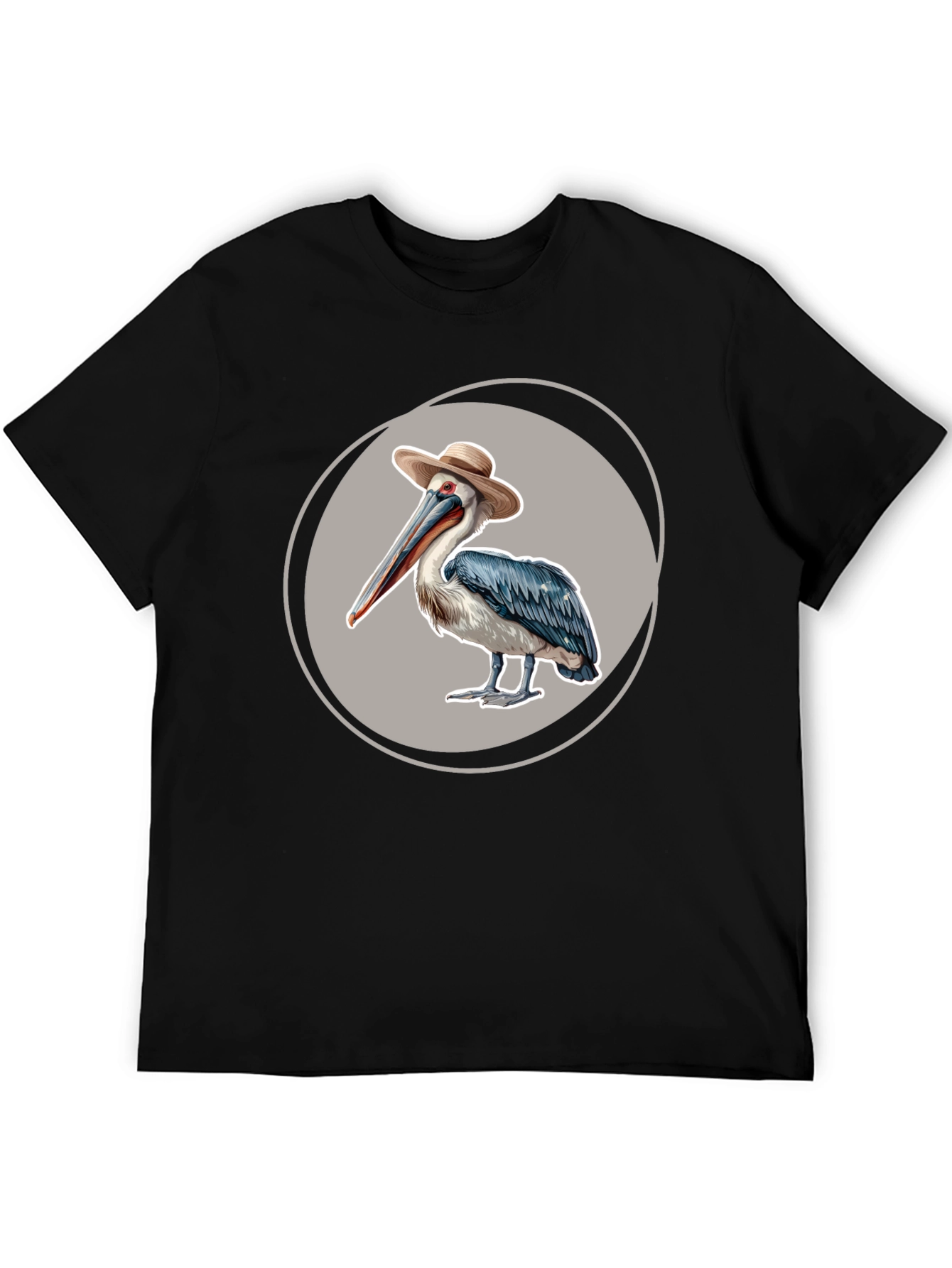 Pelican in a Hat Graphic T-Shirt