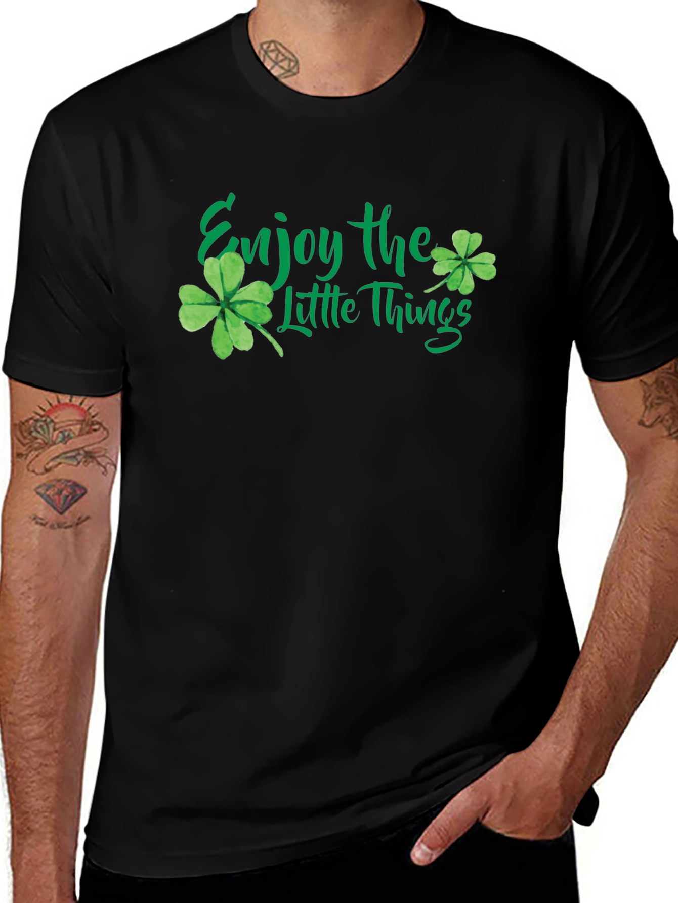 Enjoy the Little Things Clover Graphic Tee