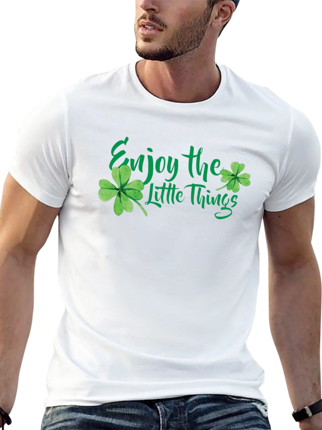 Enjoy the Little Things Clover Graphic Tee