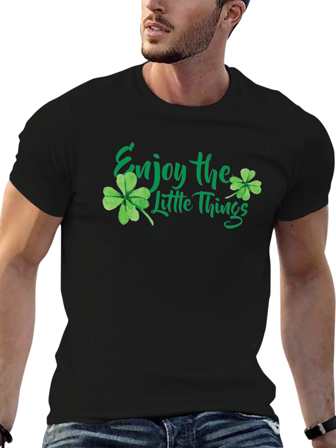 Enjoy the Little Things Clover Graphic Tee