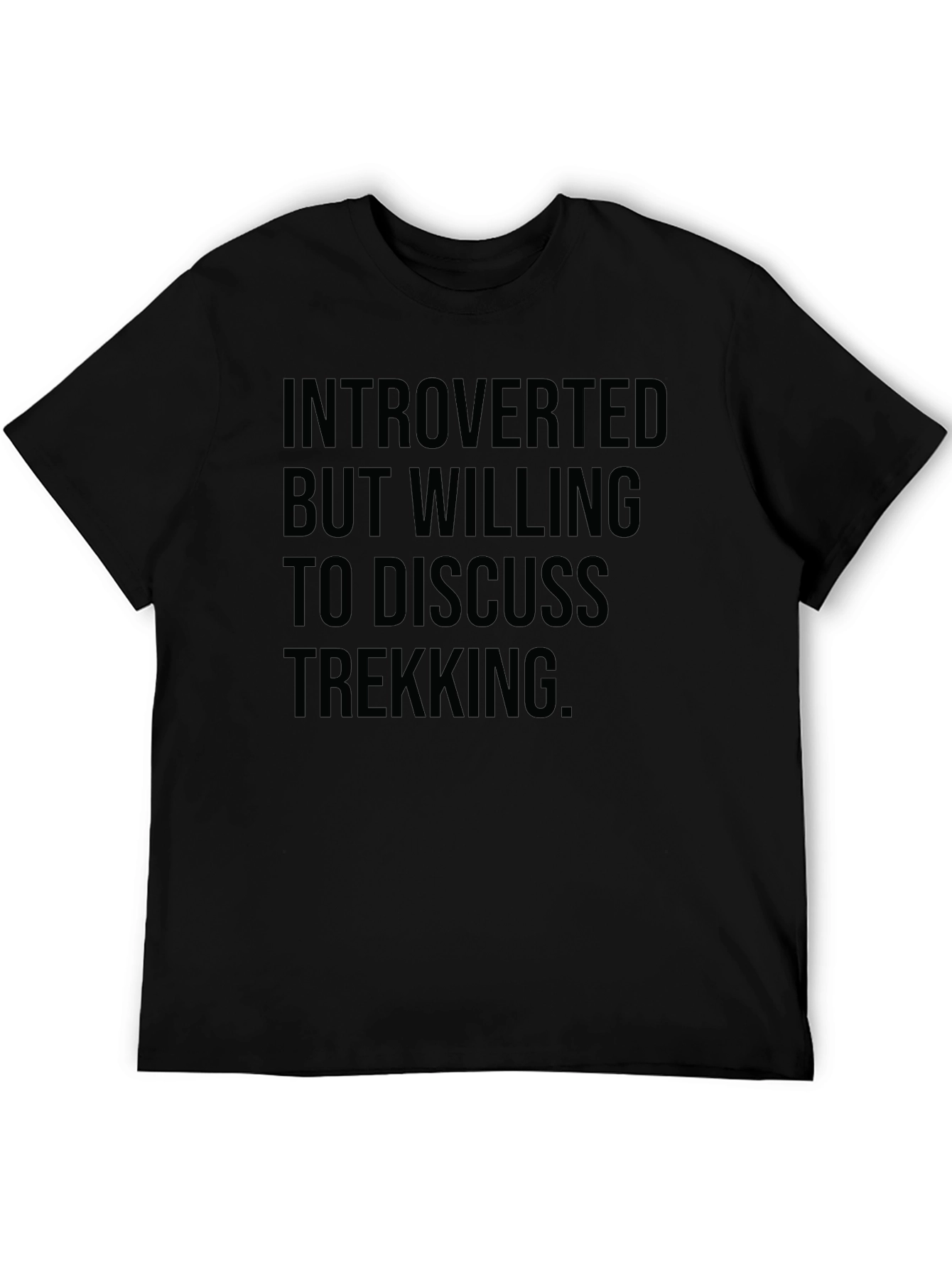 Introverted Trekking T-Shirt - Funny Hiking Tee