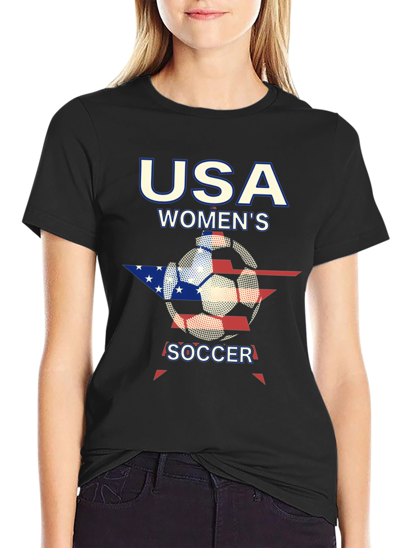 USA Womens Soccer Graphic T-Shirt
