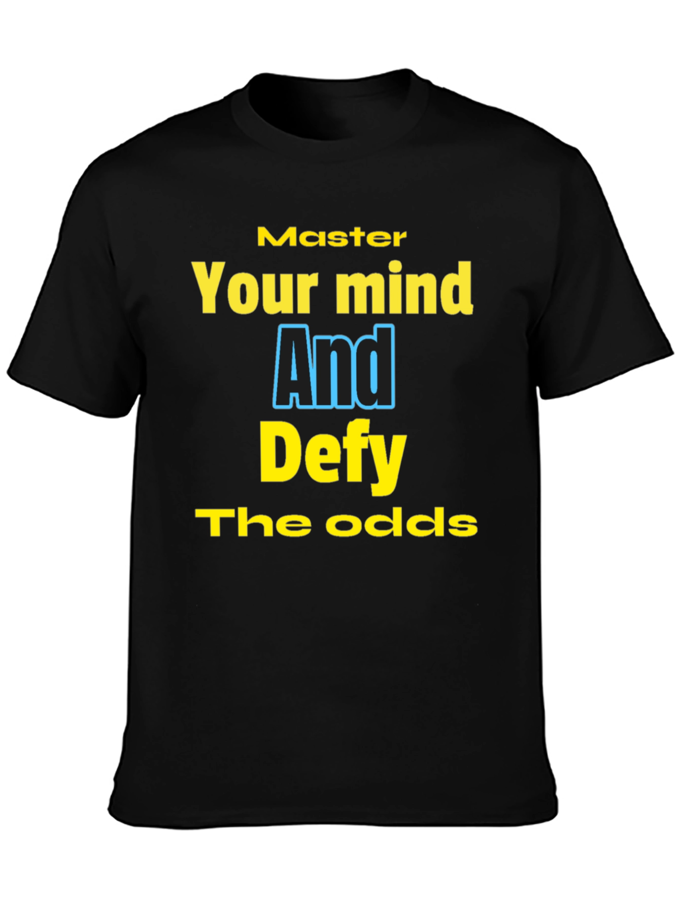 Master Your Mind T-Shirt - Motivational Black Tee