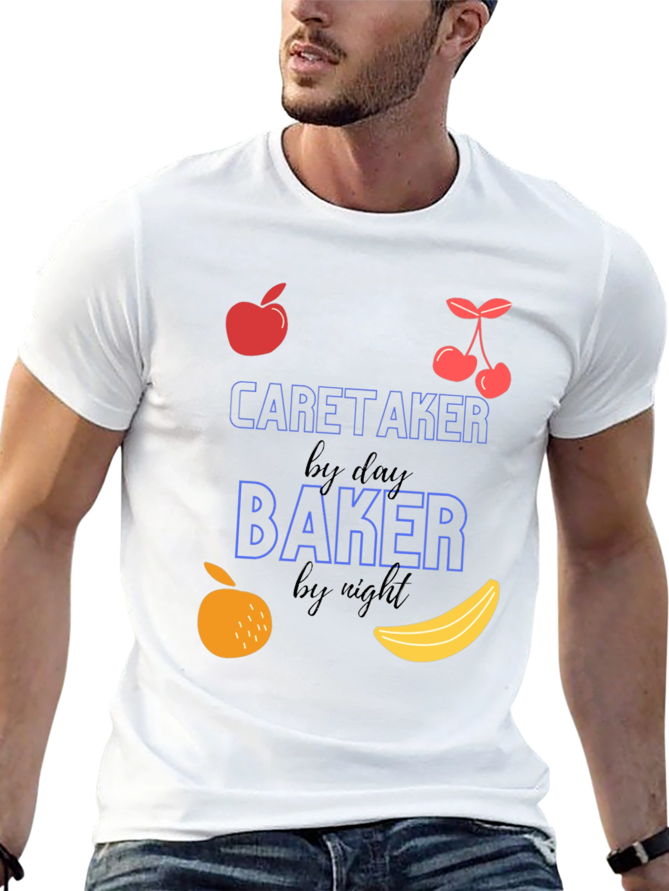 Caretaker by Day Baker by Night Graphic Tee