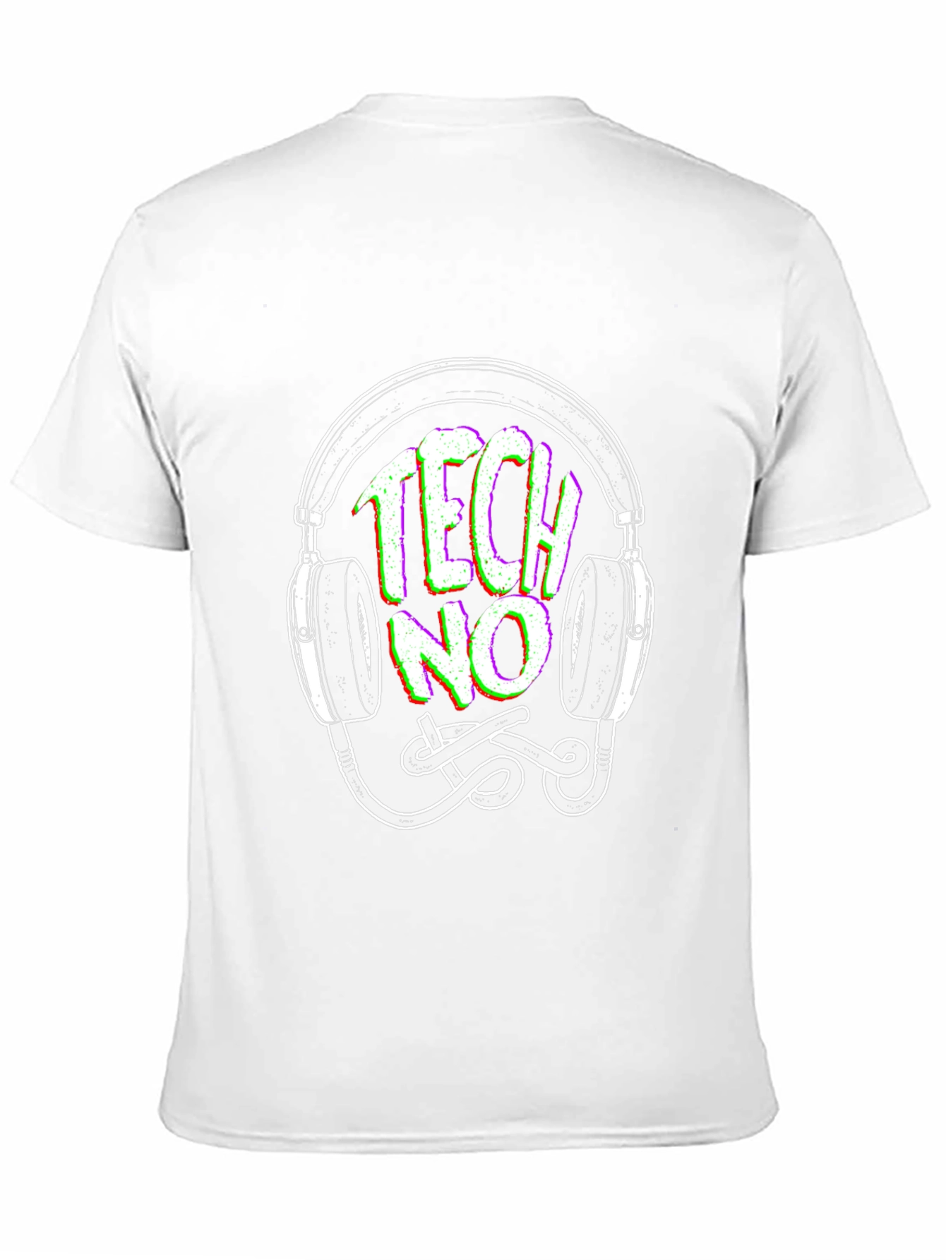 Techno Headphones Graphic Tee