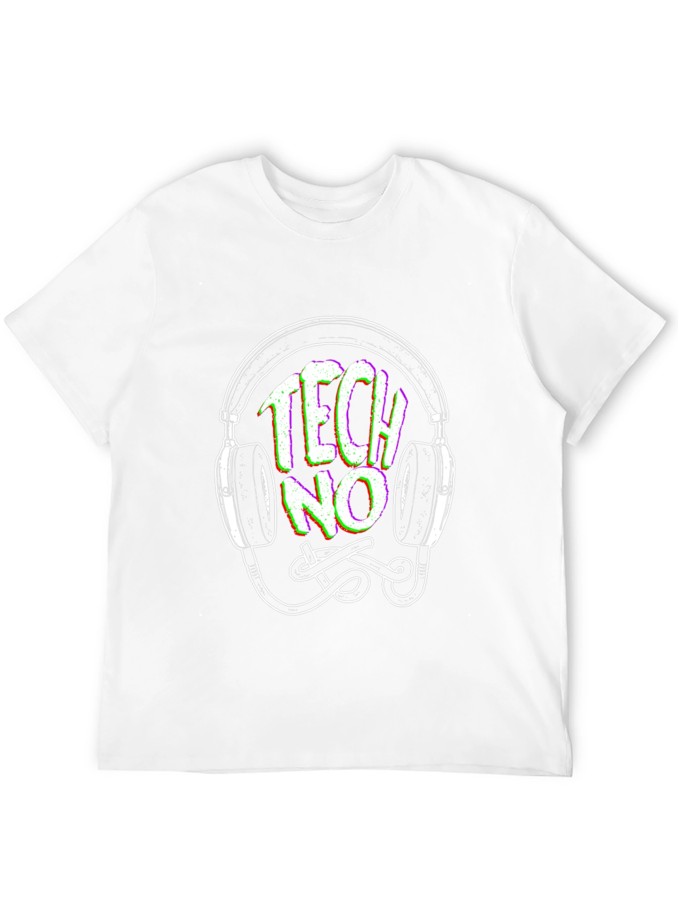 Techno Headphones Graphic Tee