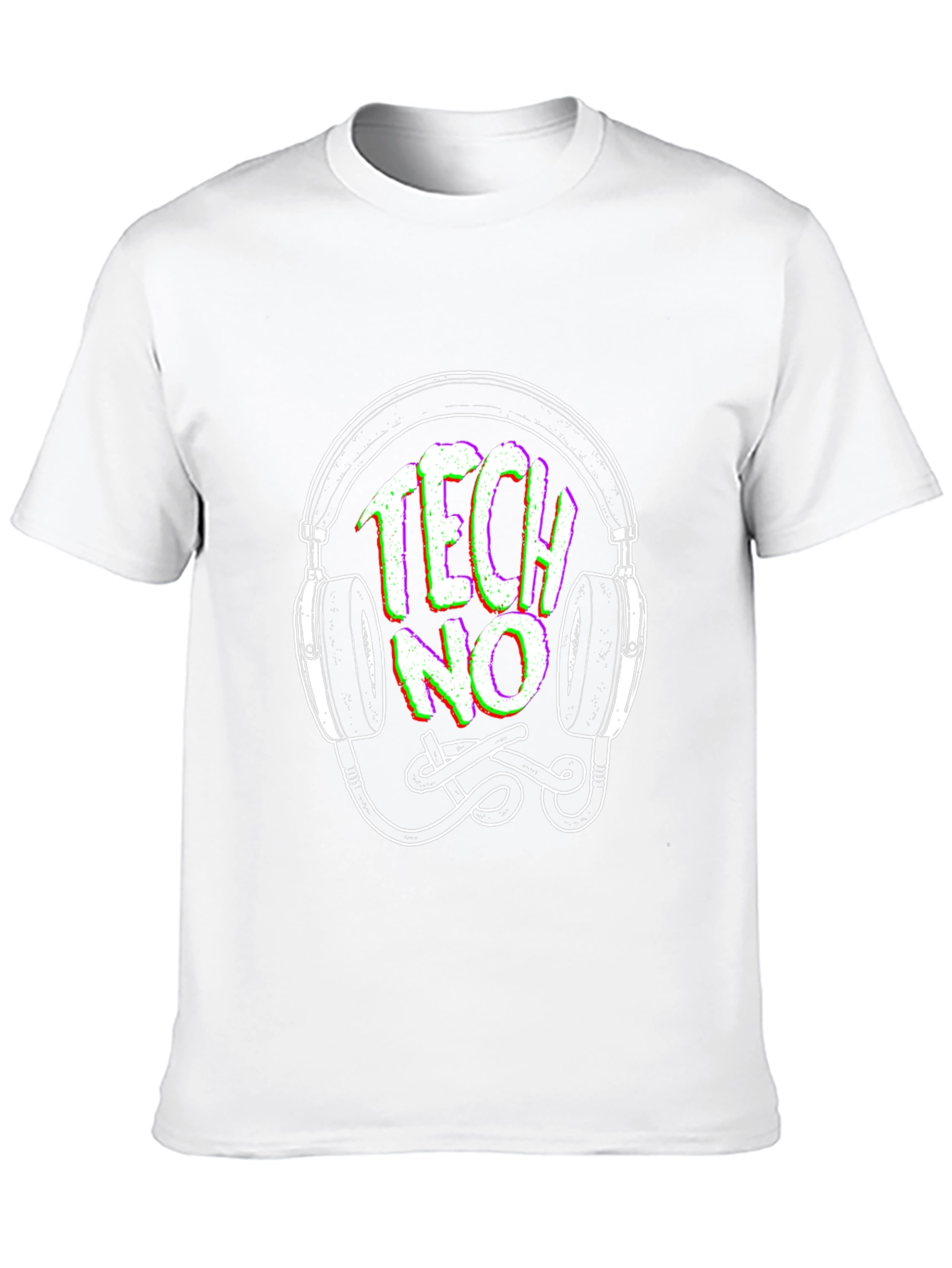 Techno Headphones Graphic Tee