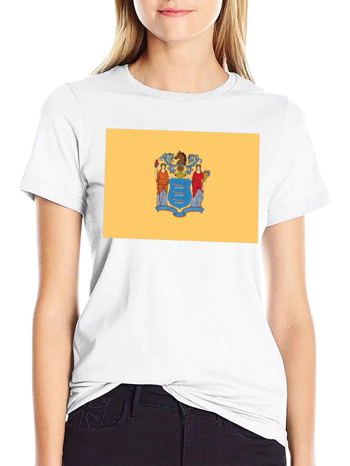New Jersey Flag Graphic T-Shirt