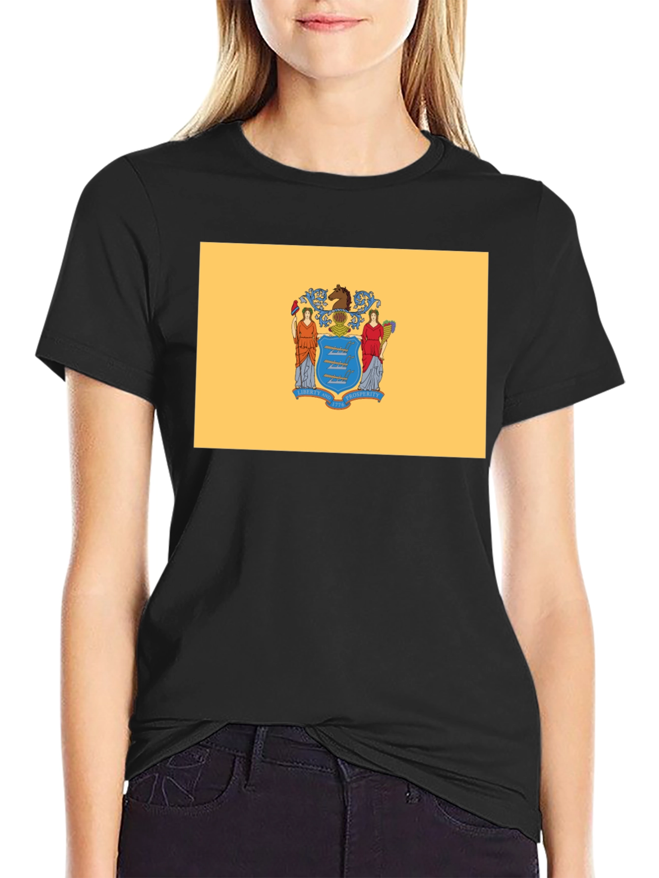 New Jersey Flag Graphic T-Shirt
