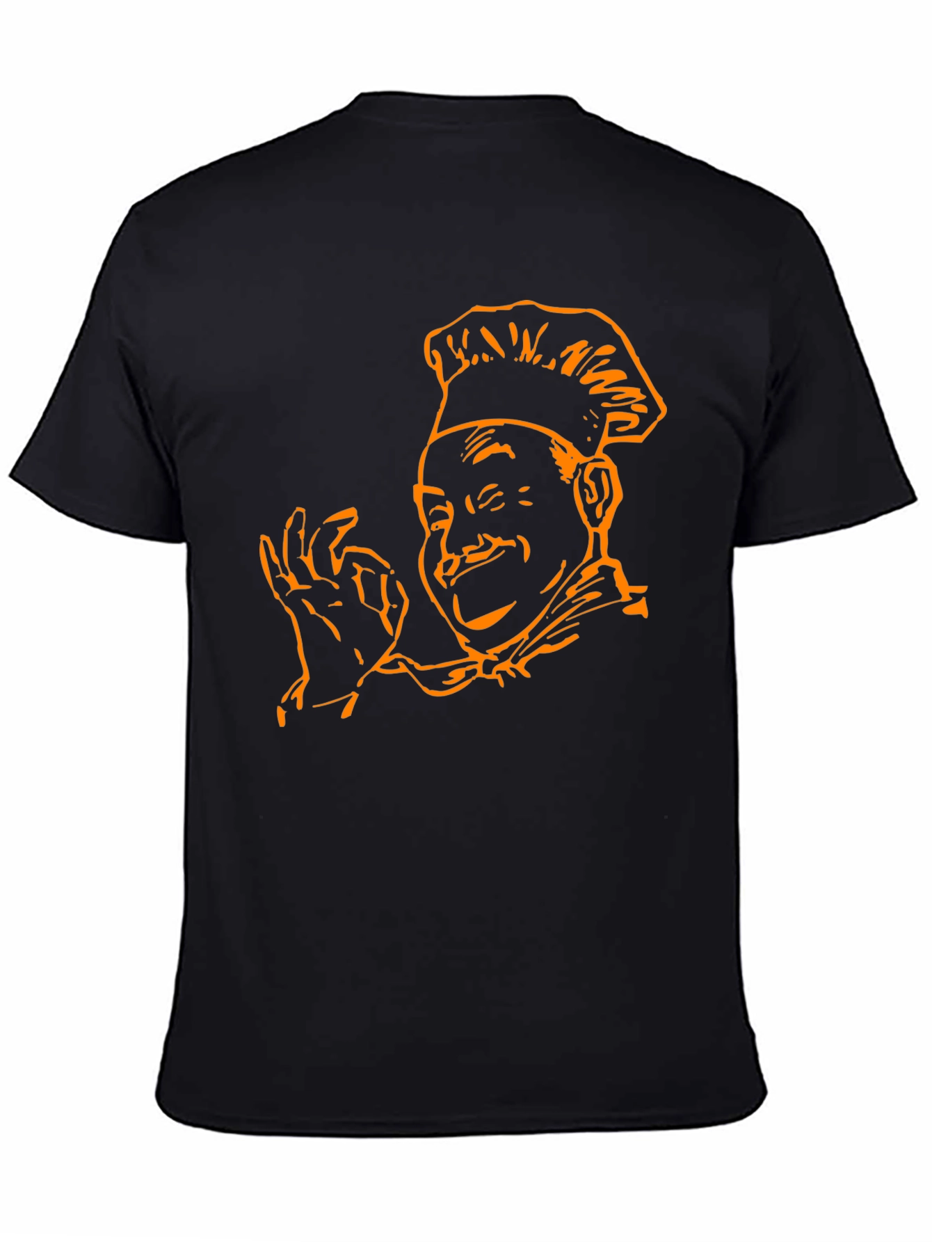 Chef Kiss Graphic Tee - Black Cotton Blend