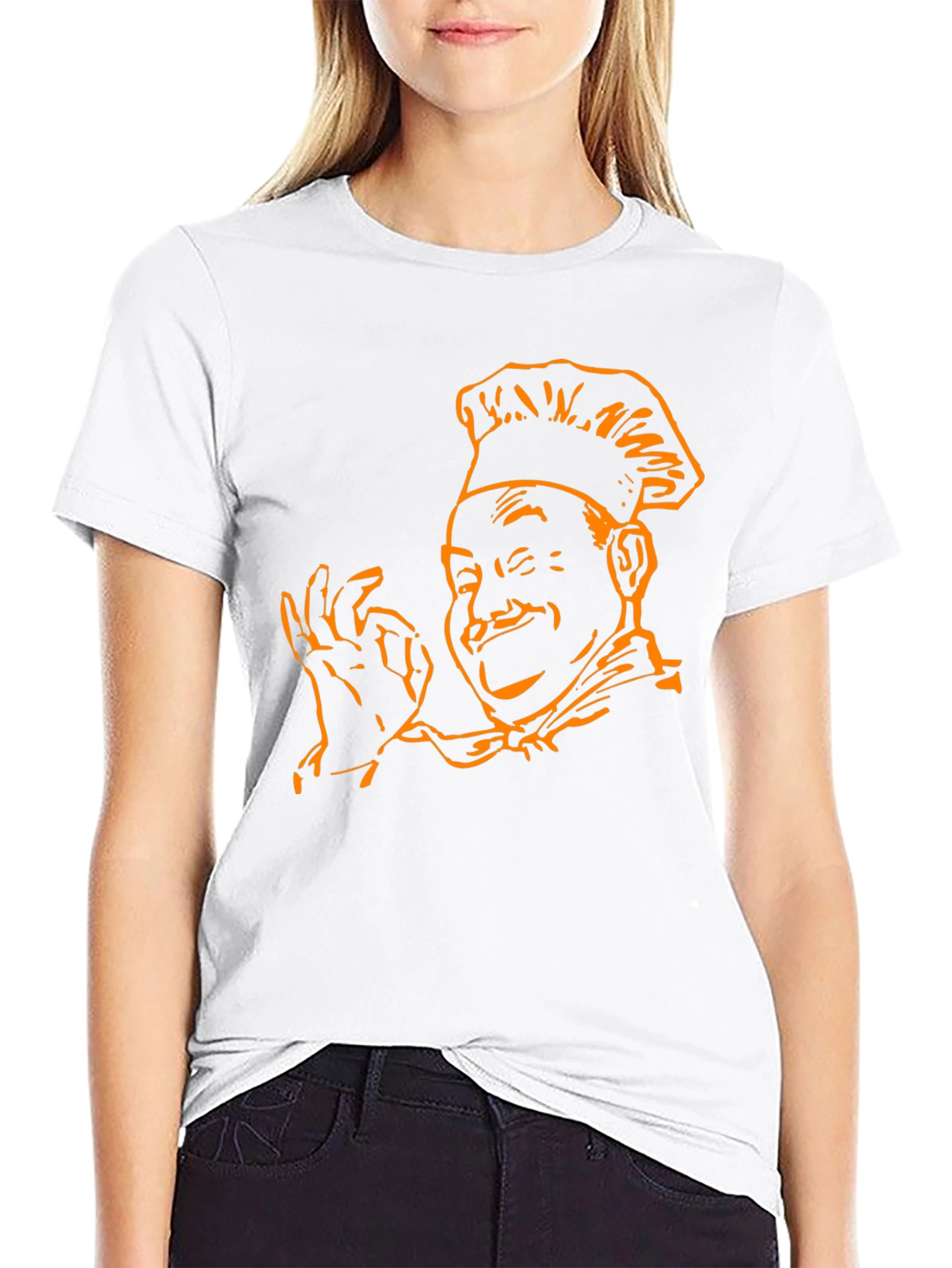 Chef Kiss Graphic Tee - Black Cotton Blend