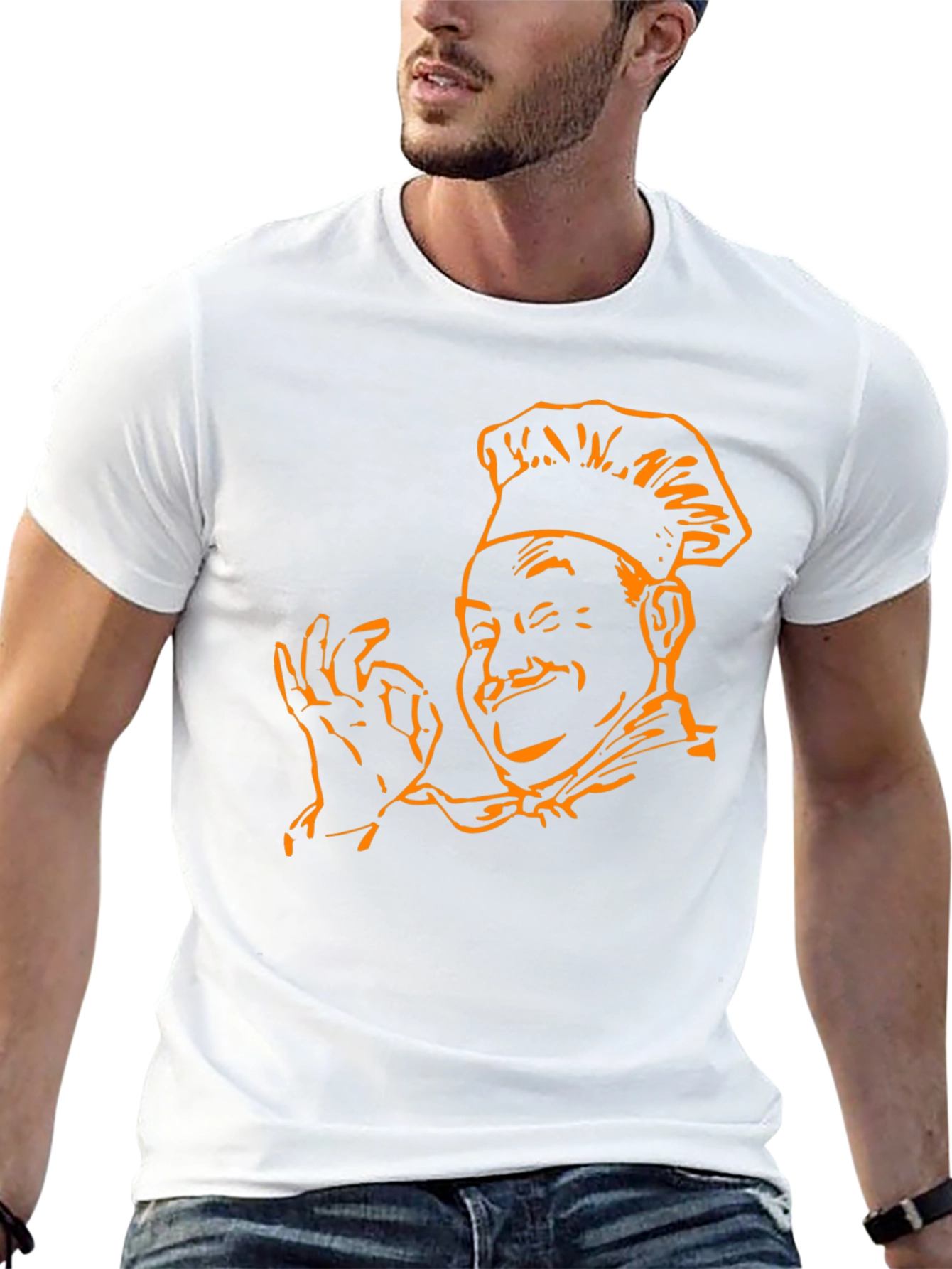 Chef Kiss Graphic Tee - Black Cotton Blend