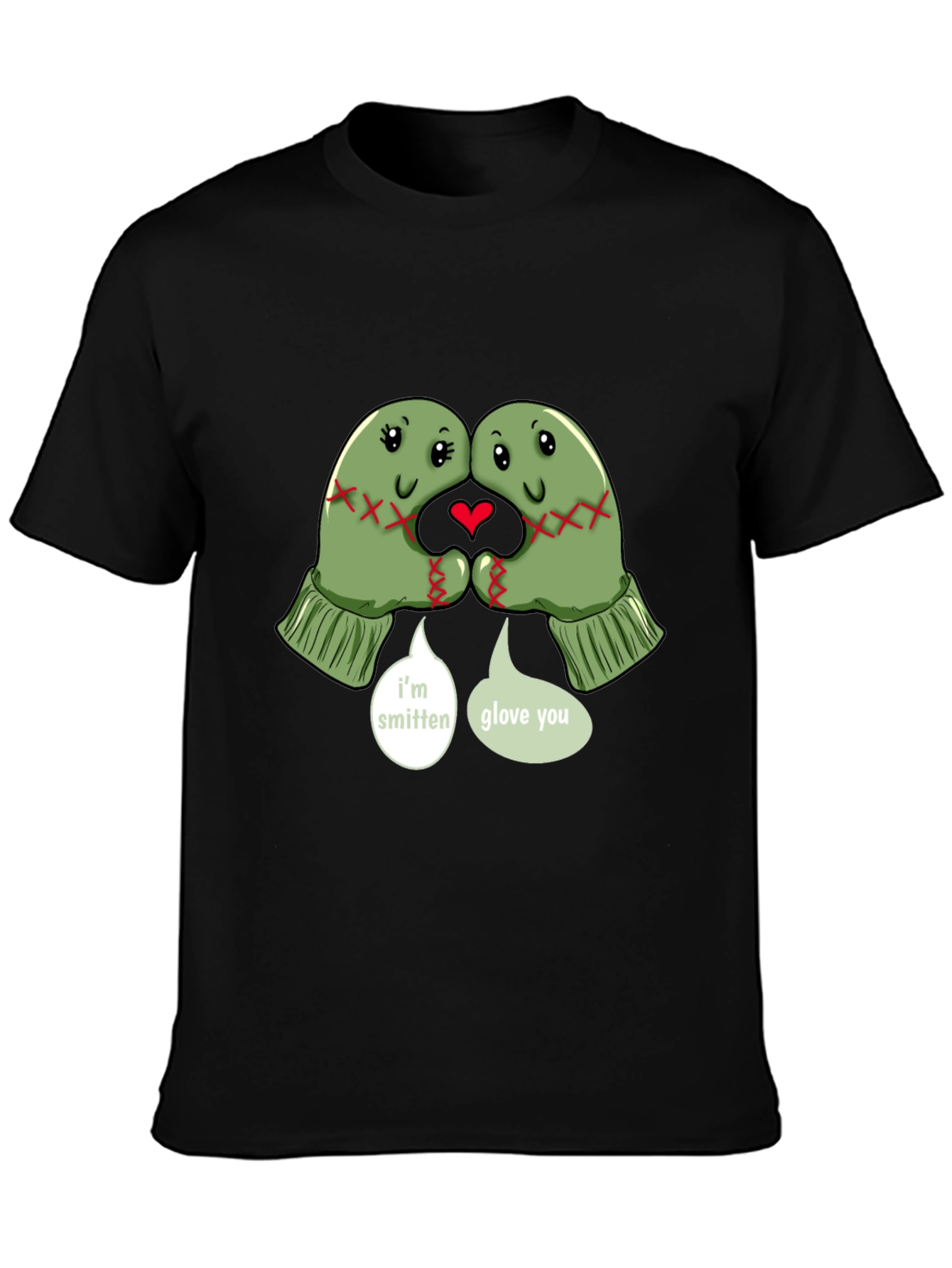 Smitten Glove You Graphic Tee - Cute Winter T-Shirt
