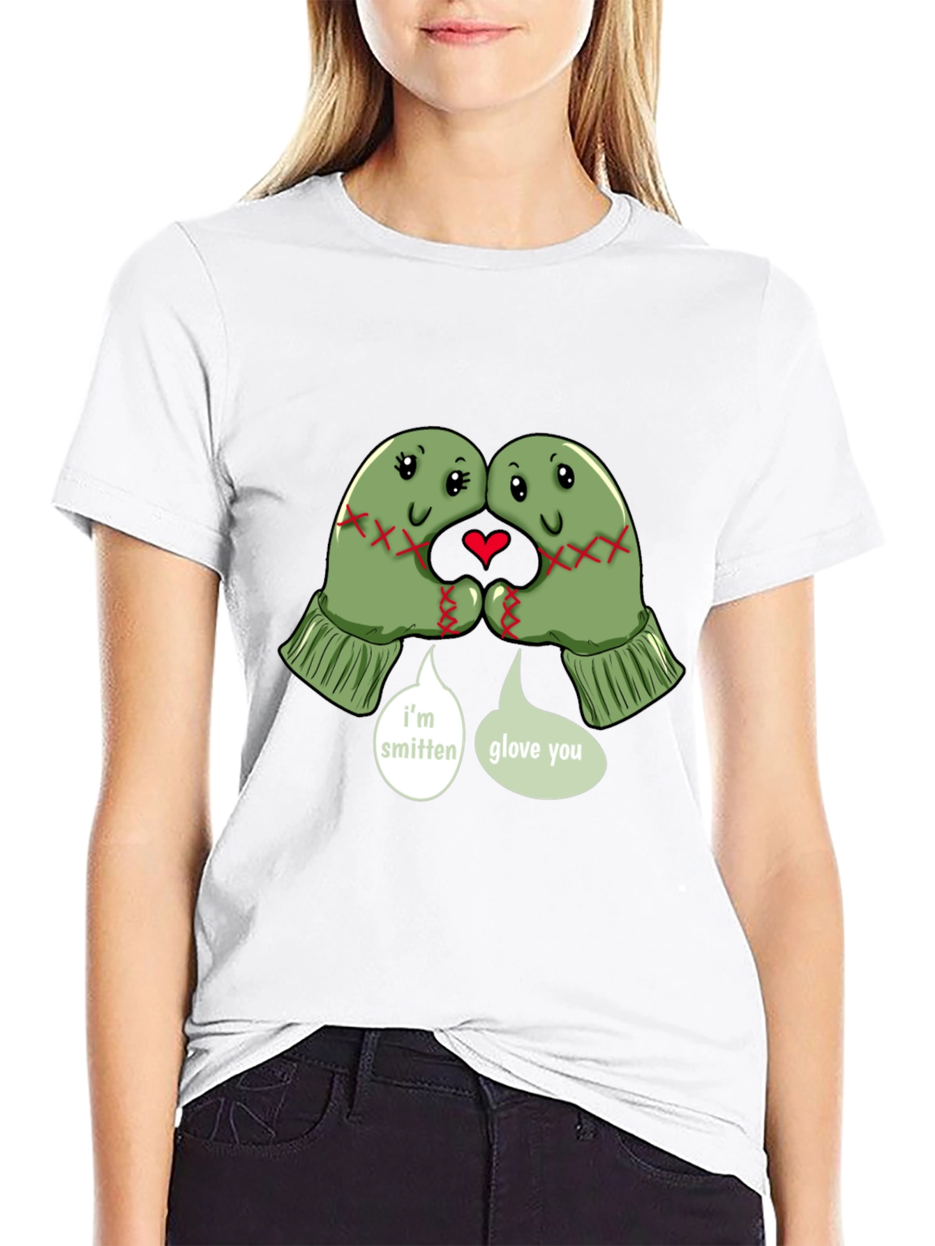 Smitten Glove You Graphic Tee - Cute Winter T-Shirt