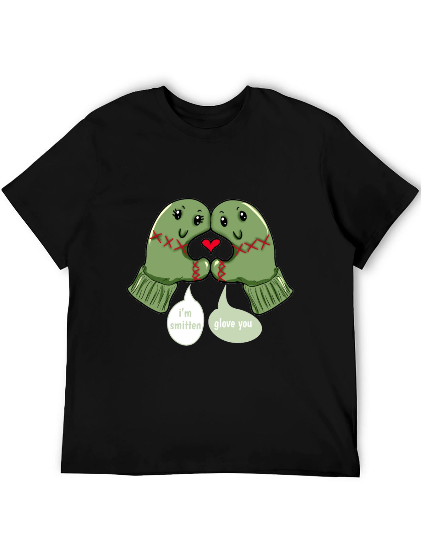 Smitten Glove You Graphic Tee - Cute Winter T-Shirt