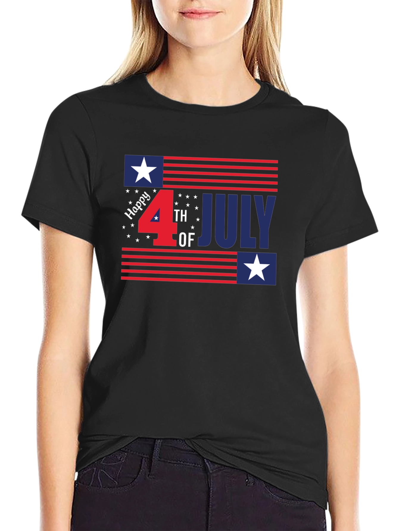 Patriotic Fourth of July Graphic Tee