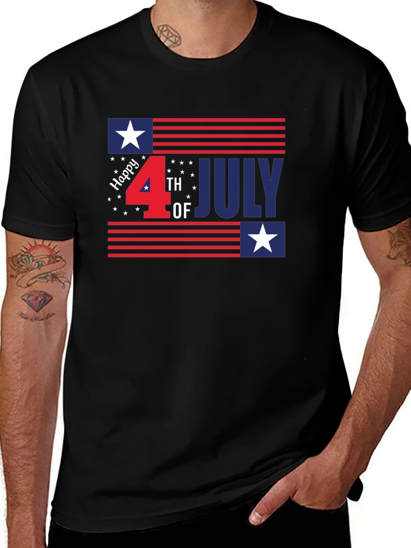 Patriotic Fourth of July Graphic Tee