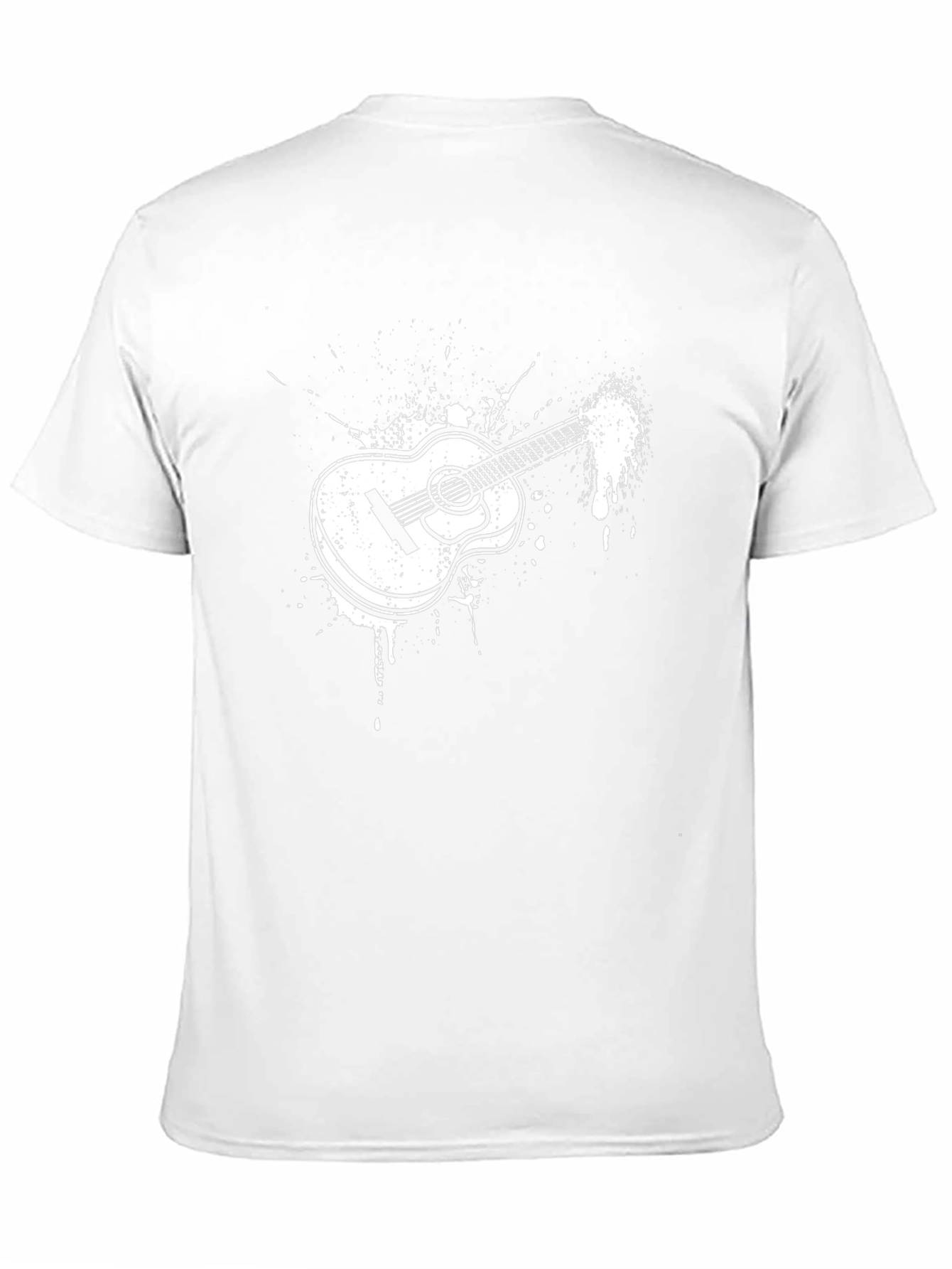 Guitar Splash T-Shirt - Black Graphic Tee