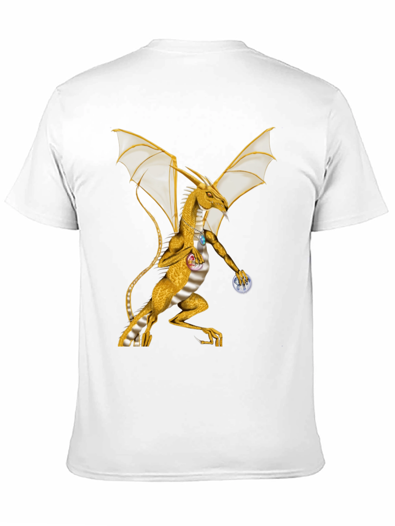 Dragon Graphic Tee - Black Cotton Blend Shirt