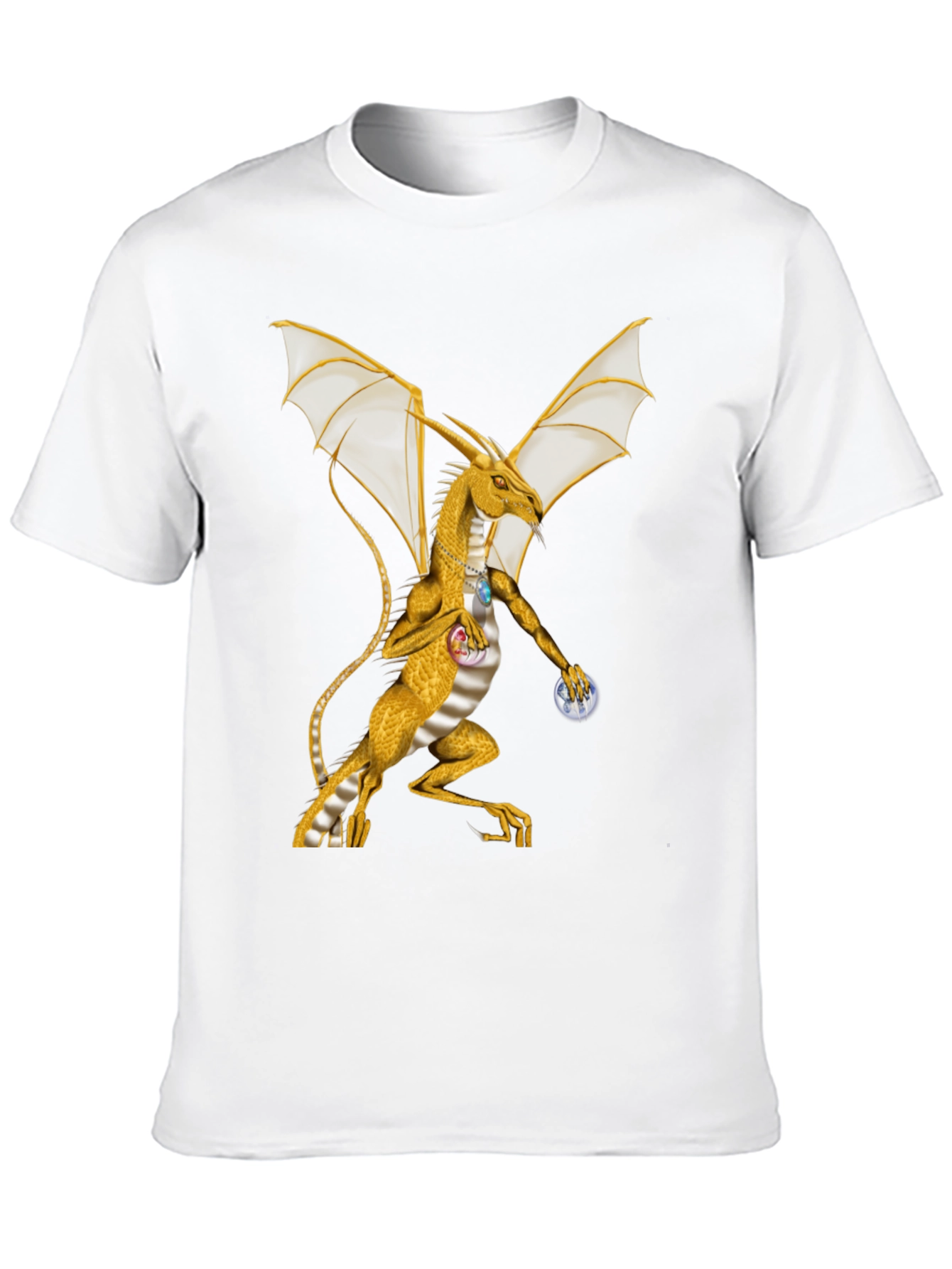 Dragon Graphic Tee - Black Cotton Blend Shirt