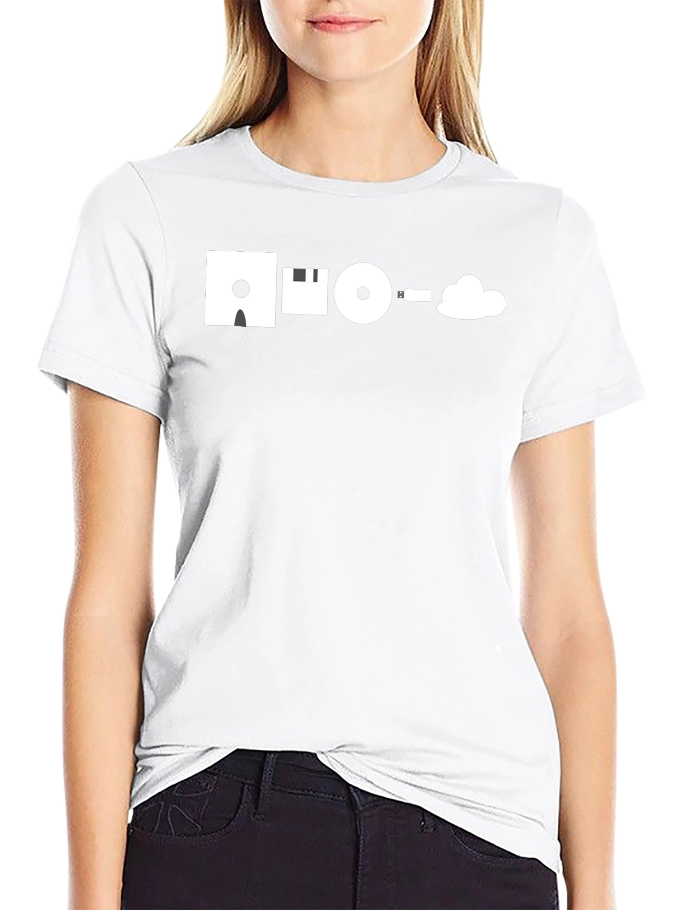 Data Evolution T-Shirt - Floppy to Cloud