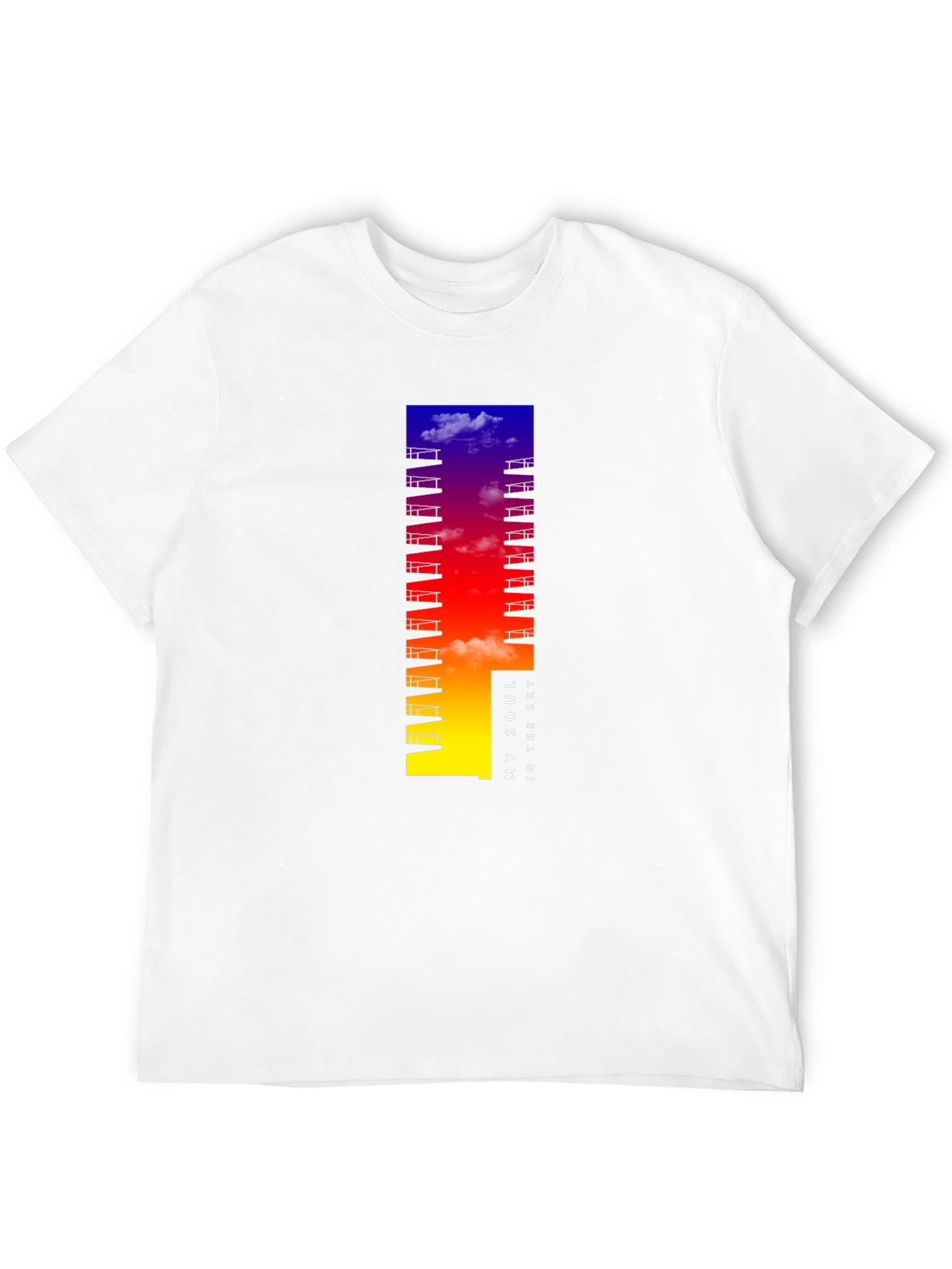 My Soul in the Sky Black Graphic T-Shirt