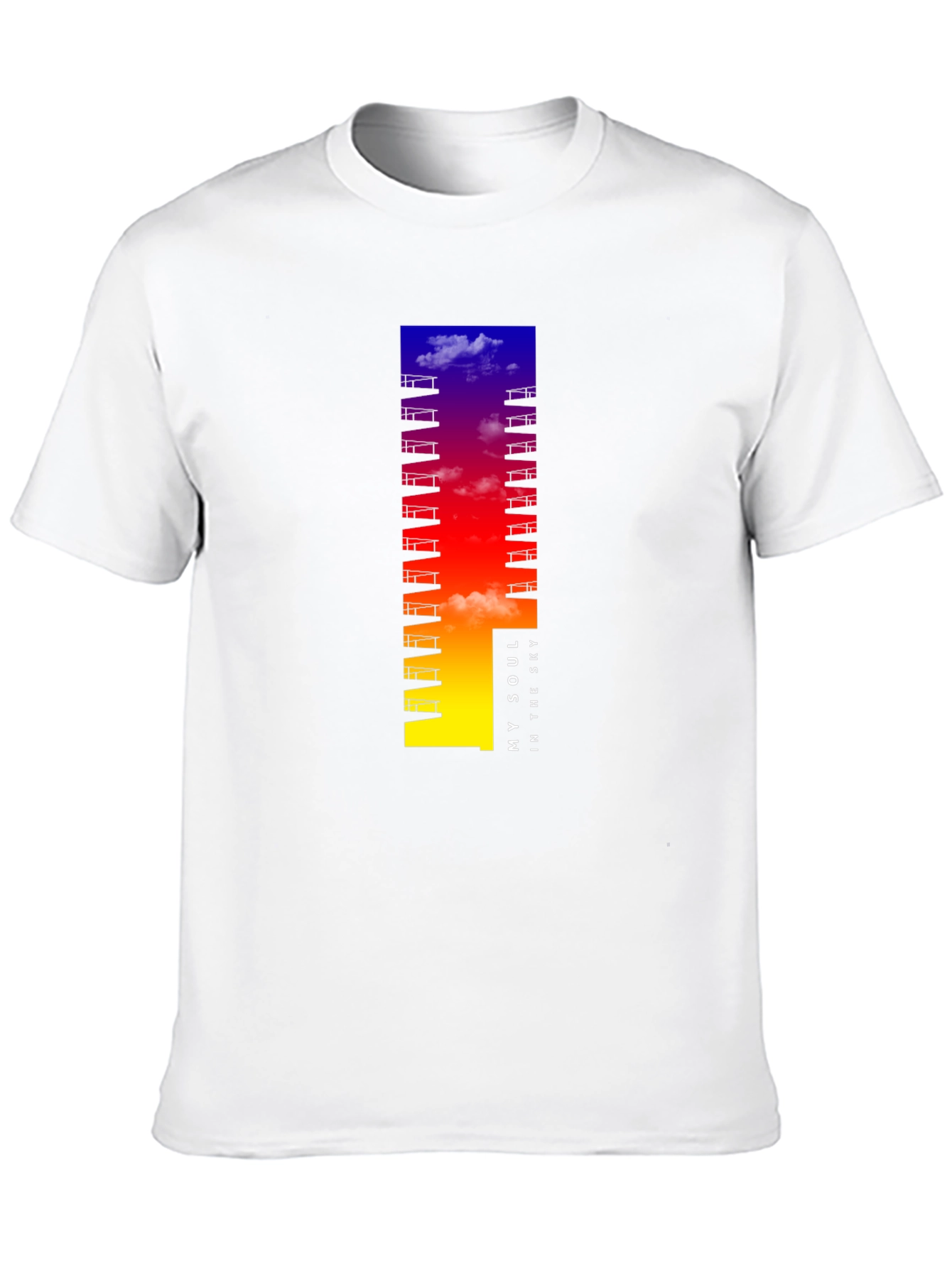 My Soul in the Sky Black Graphic T-Shirt