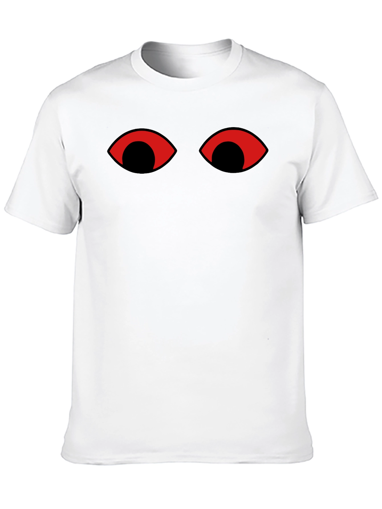 Mysterious Eyes Graphic Tee - Black Cotton T-Shirt