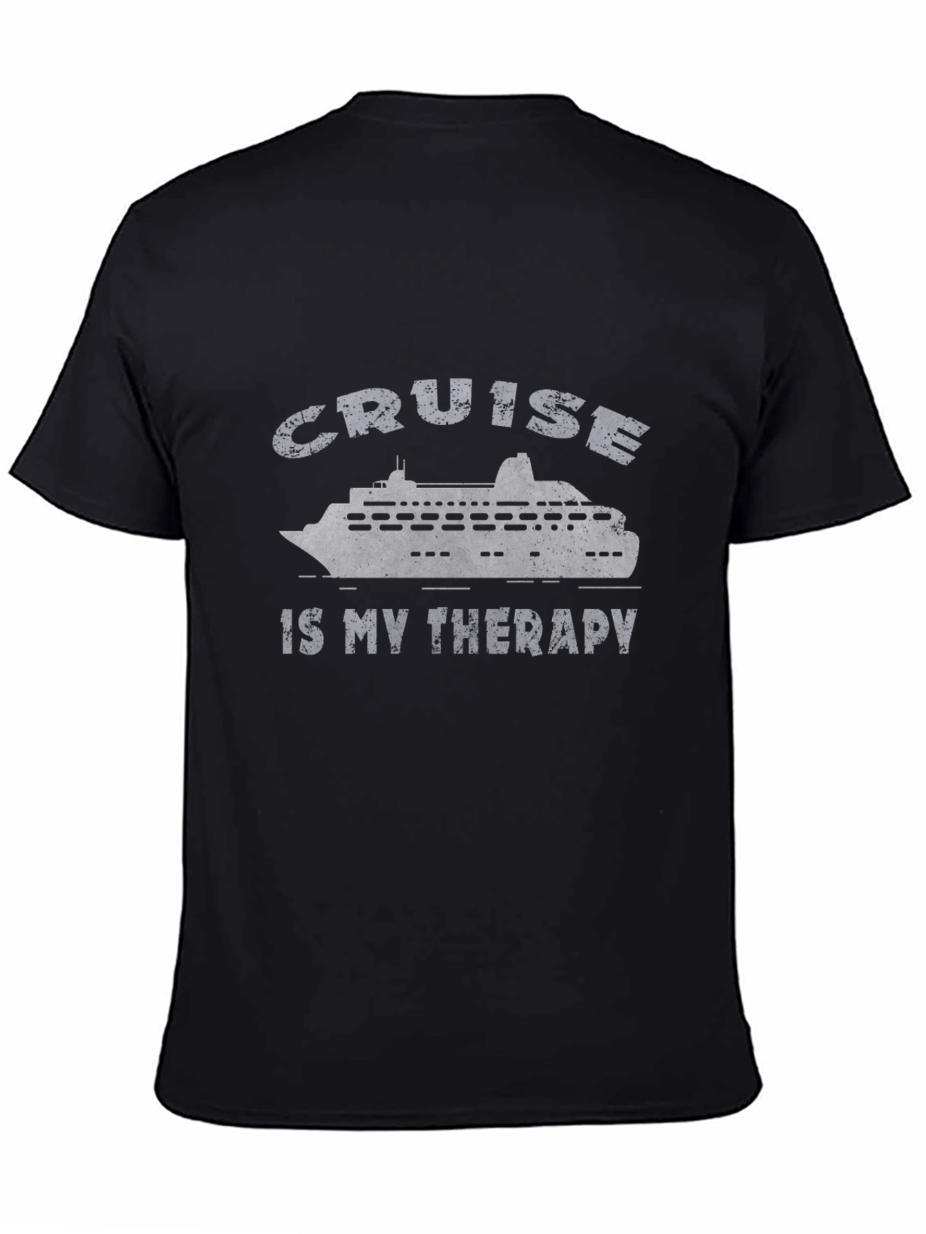 Cruise Is My Therapy T-Shirt - Black Graphic Tee