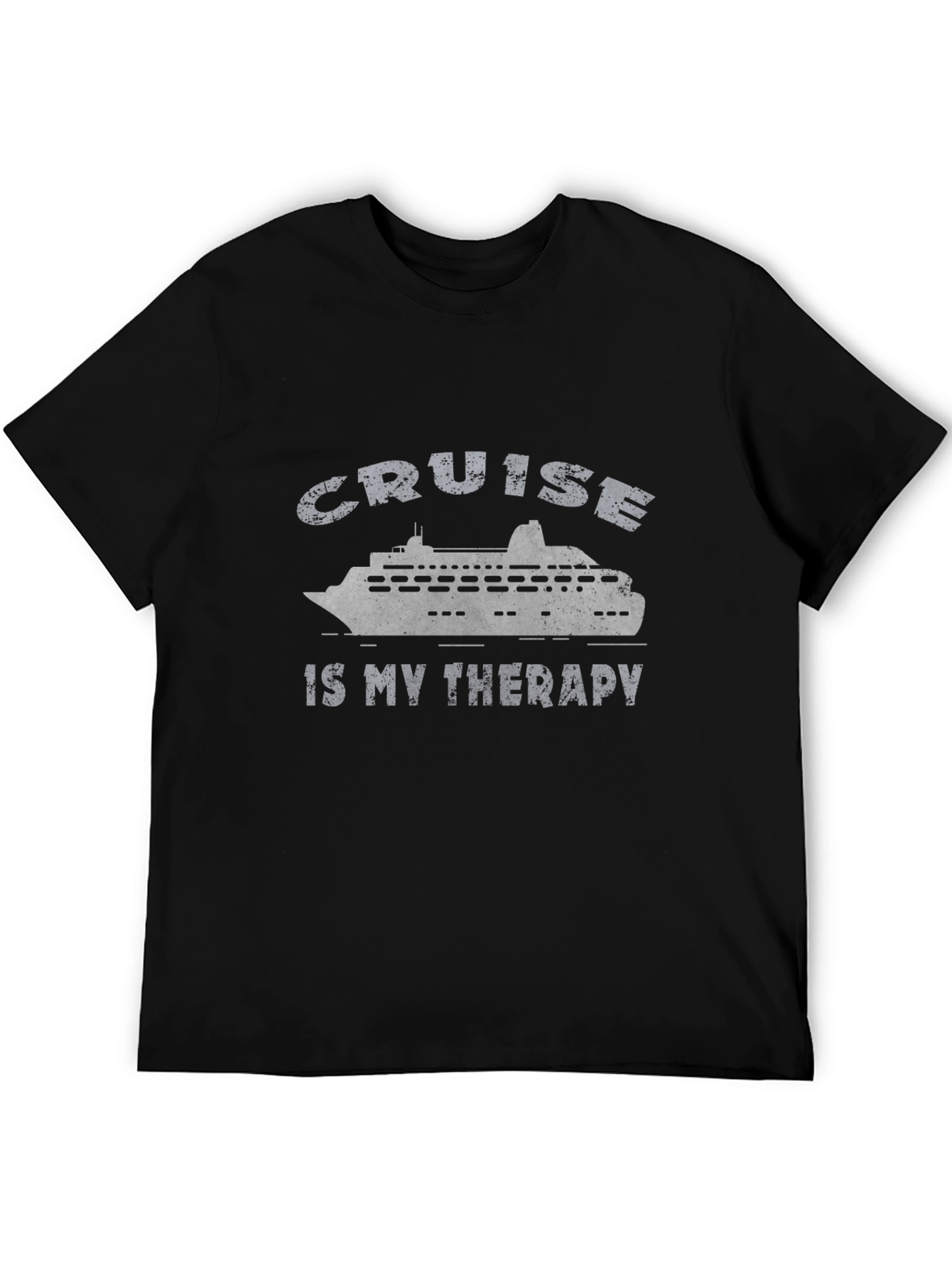 Cruise Is My Therapy T-Shirt - Black Graphic Tee