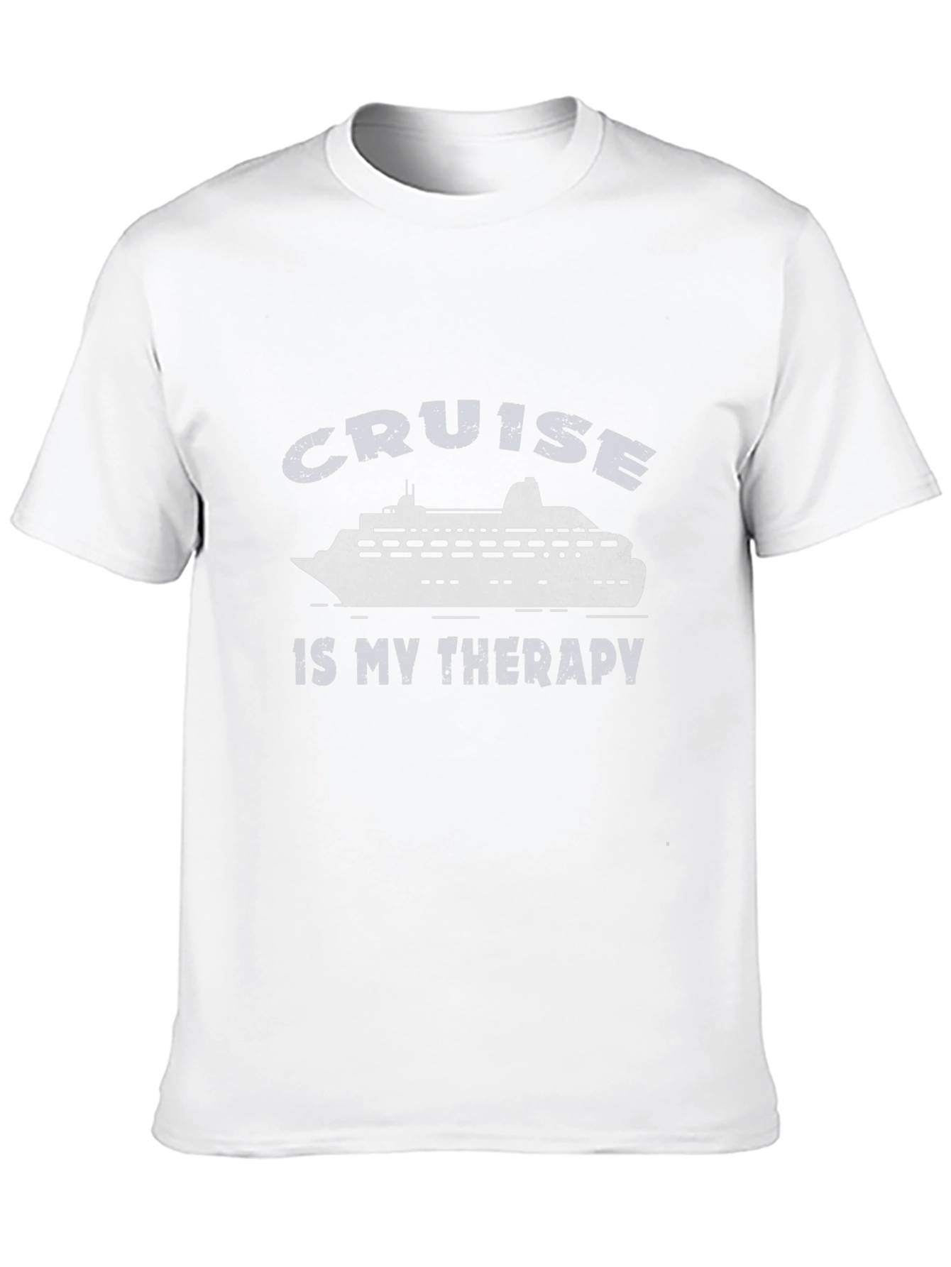 Cruise Is My Therapy T-Shirt - Black Graphic Tee