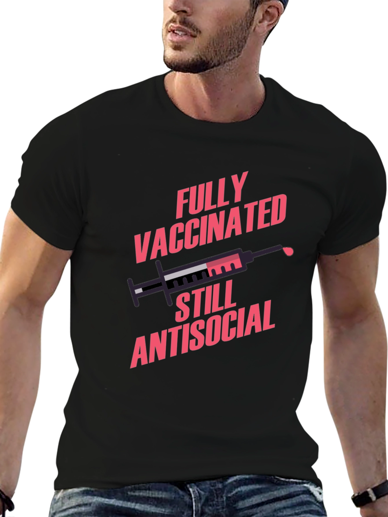 Fully Vaccinated Antisocial Graphic Tee