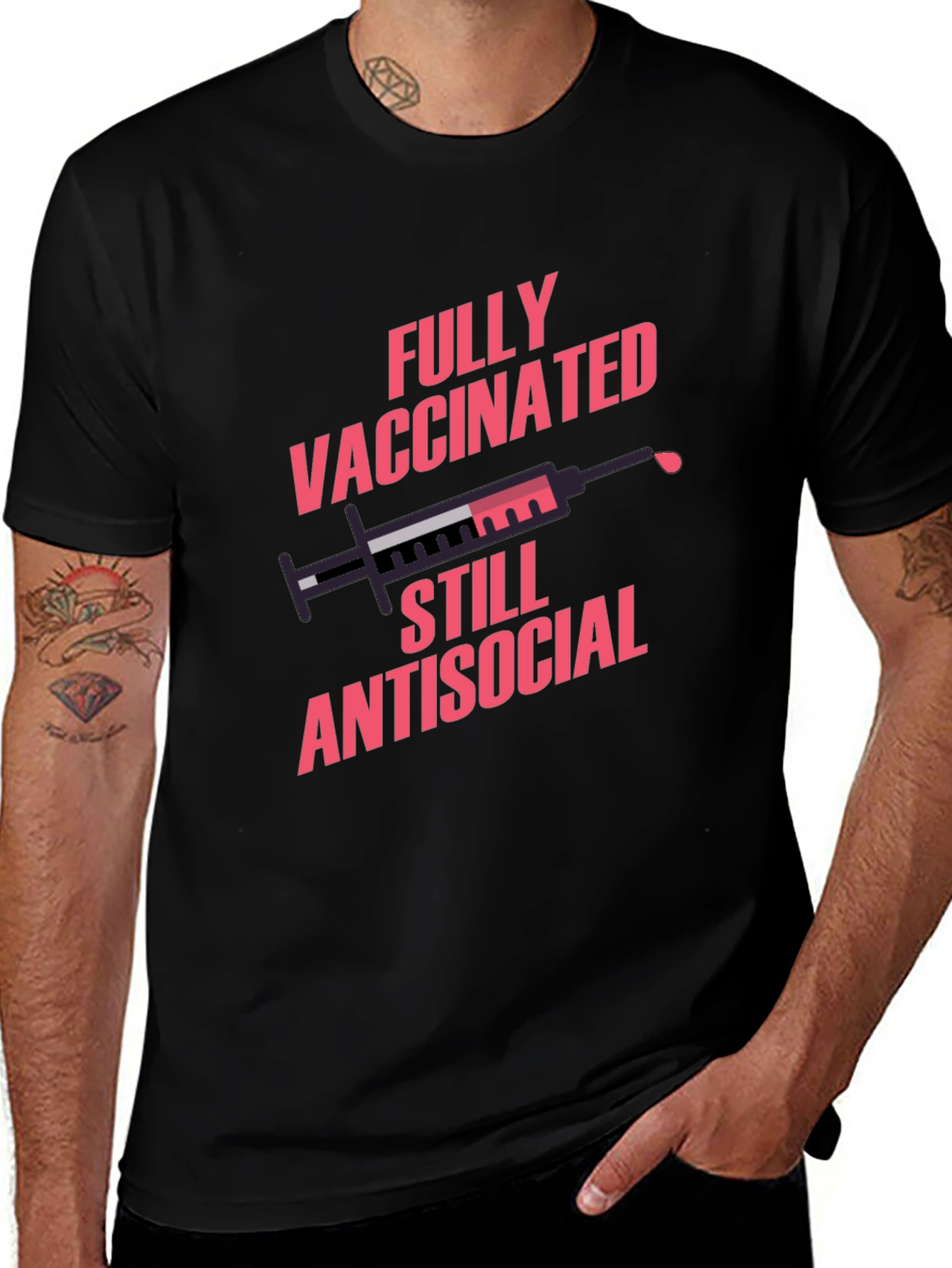 Fully Vaccinated Antisocial Graphic Tee
