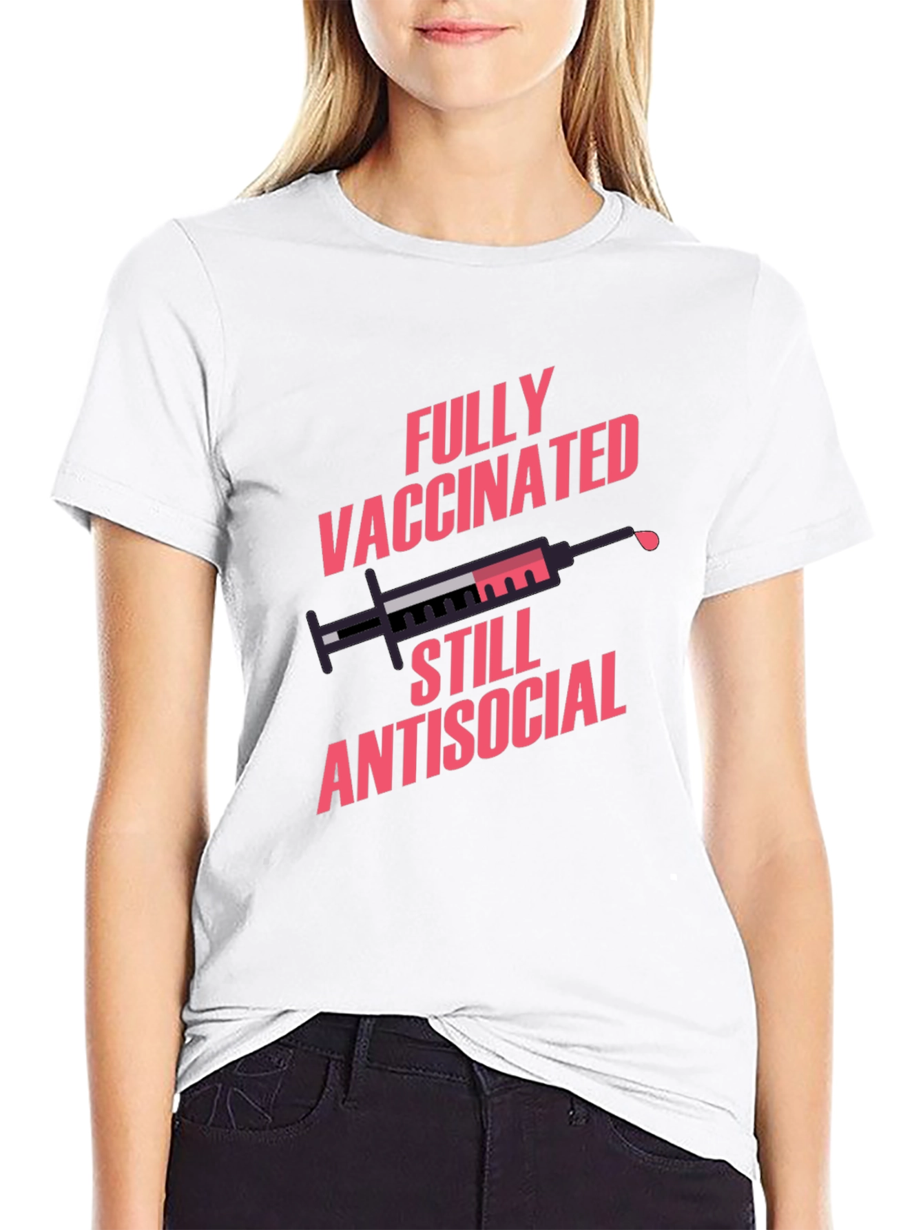 Fully Vaccinated Antisocial Graphic Tee
