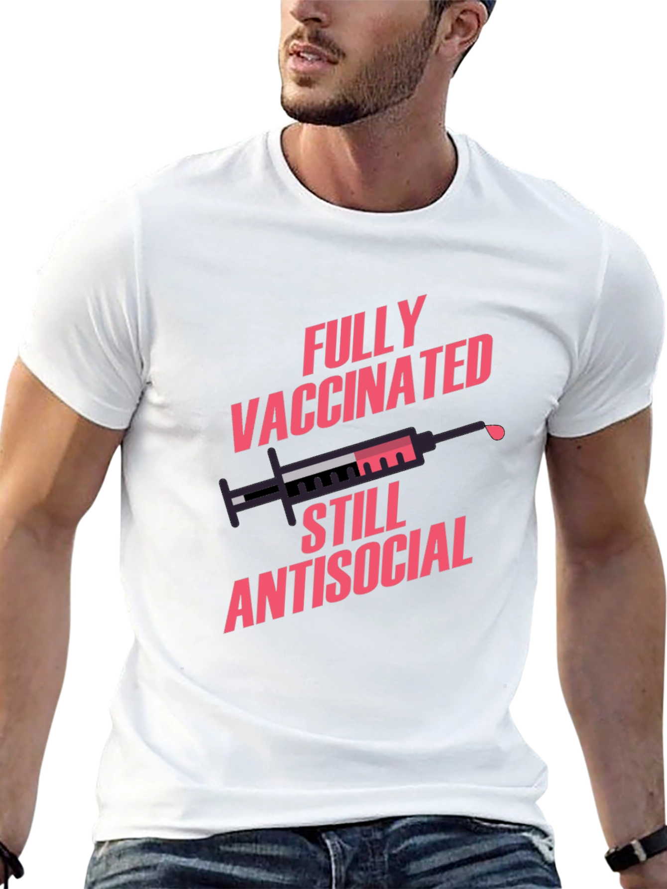 Fully Vaccinated Antisocial Graphic Tee