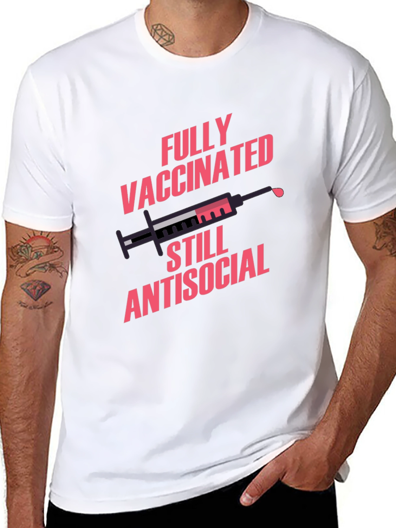 Fully Vaccinated Antisocial Graphic Tee