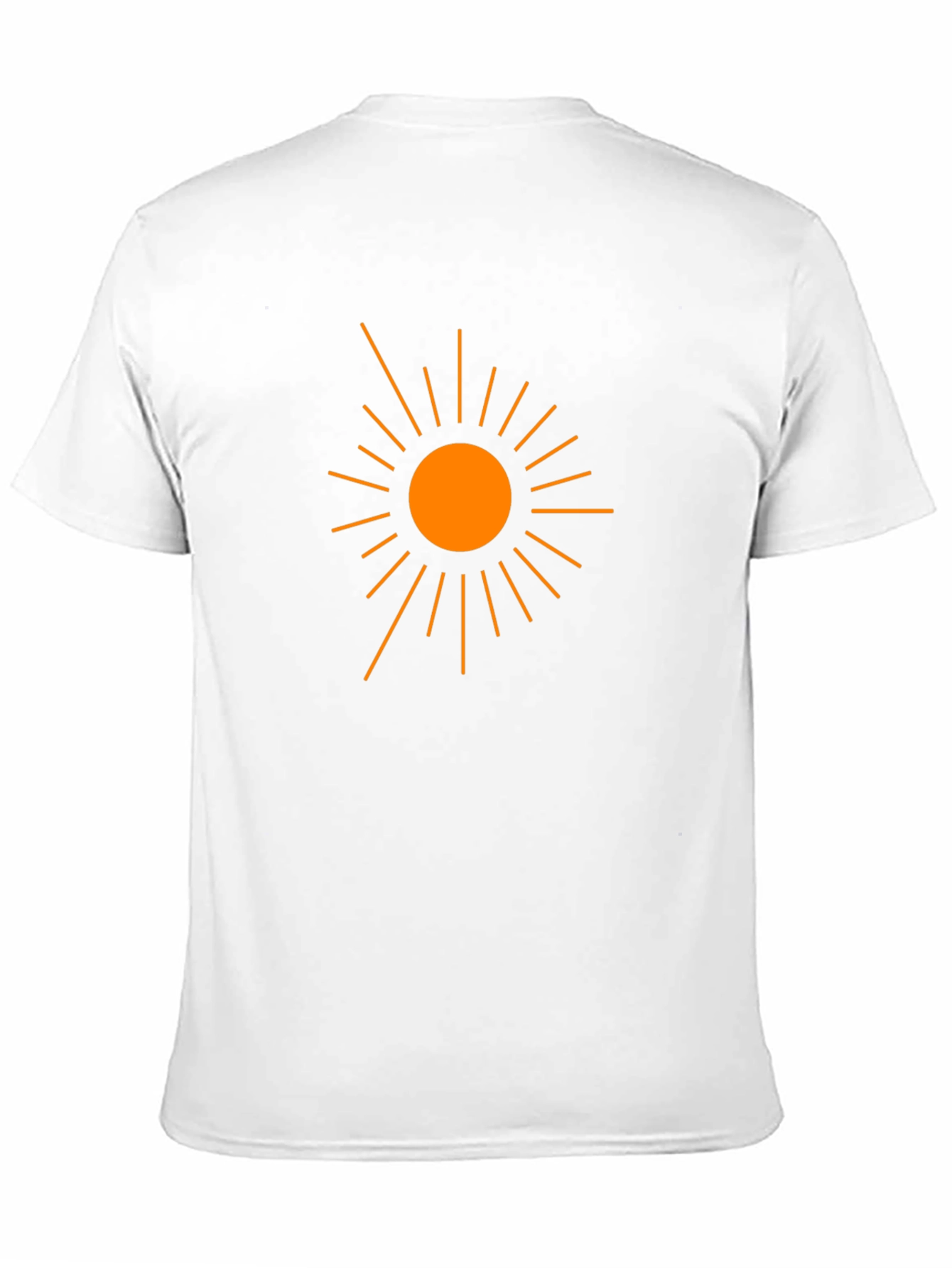 Sun Graphic Black Cotton T-Shirt