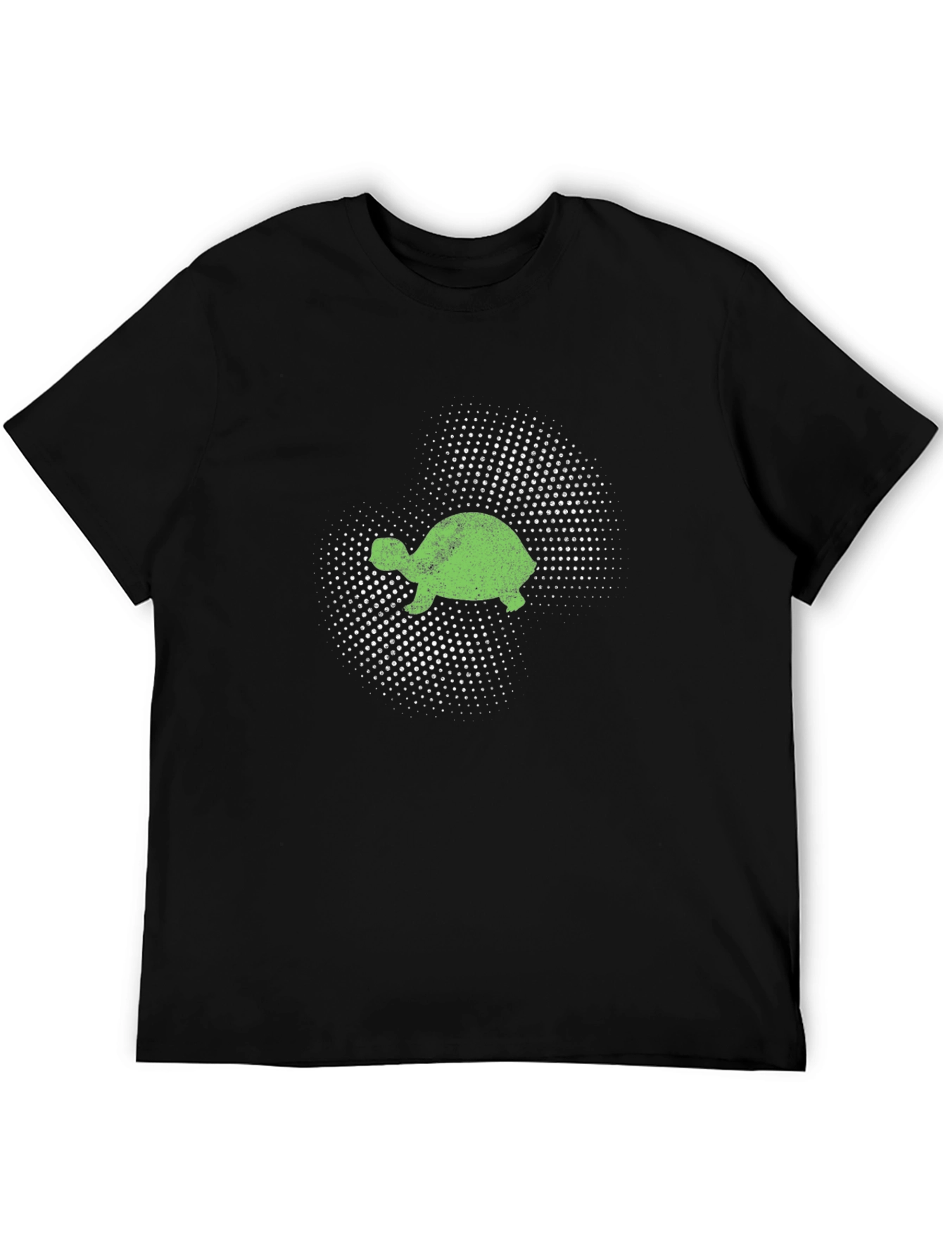 Turtle Graphic Tee - Black Cotton T-Shirt