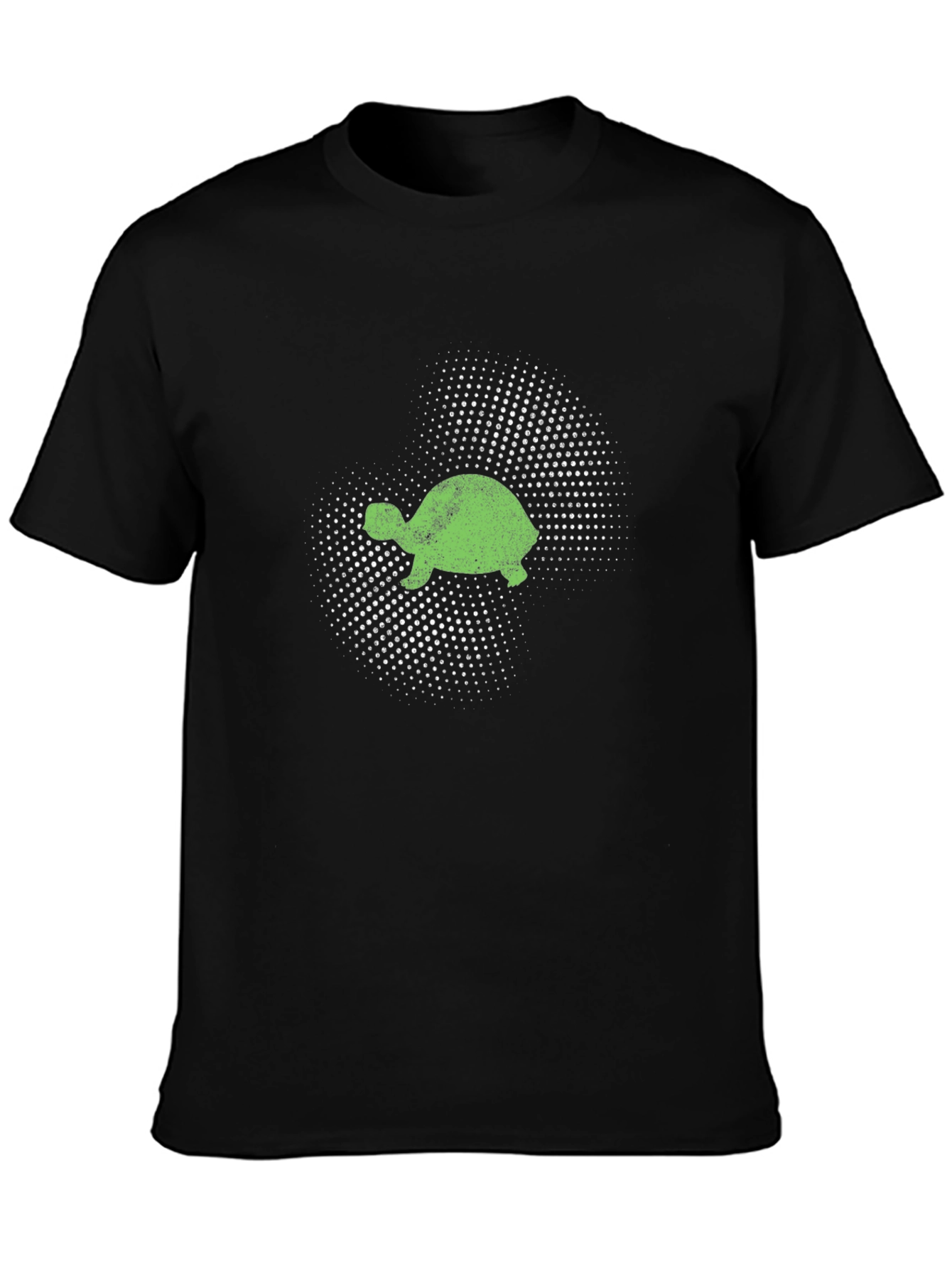 Turtle Graphic Tee - Black Cotton T-Shirt