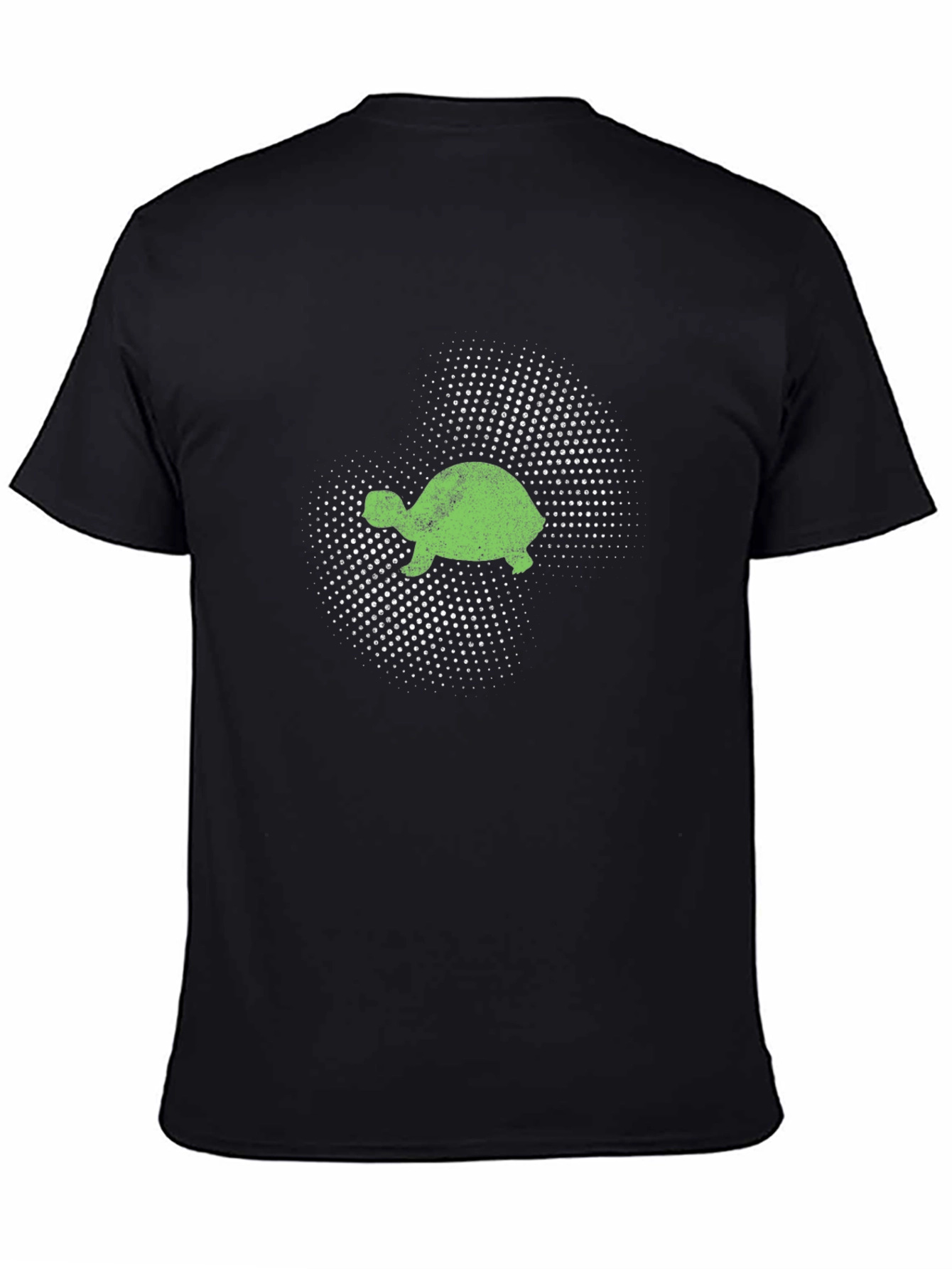 Turtle Graphic Tee - Black Cotton T-Shirt