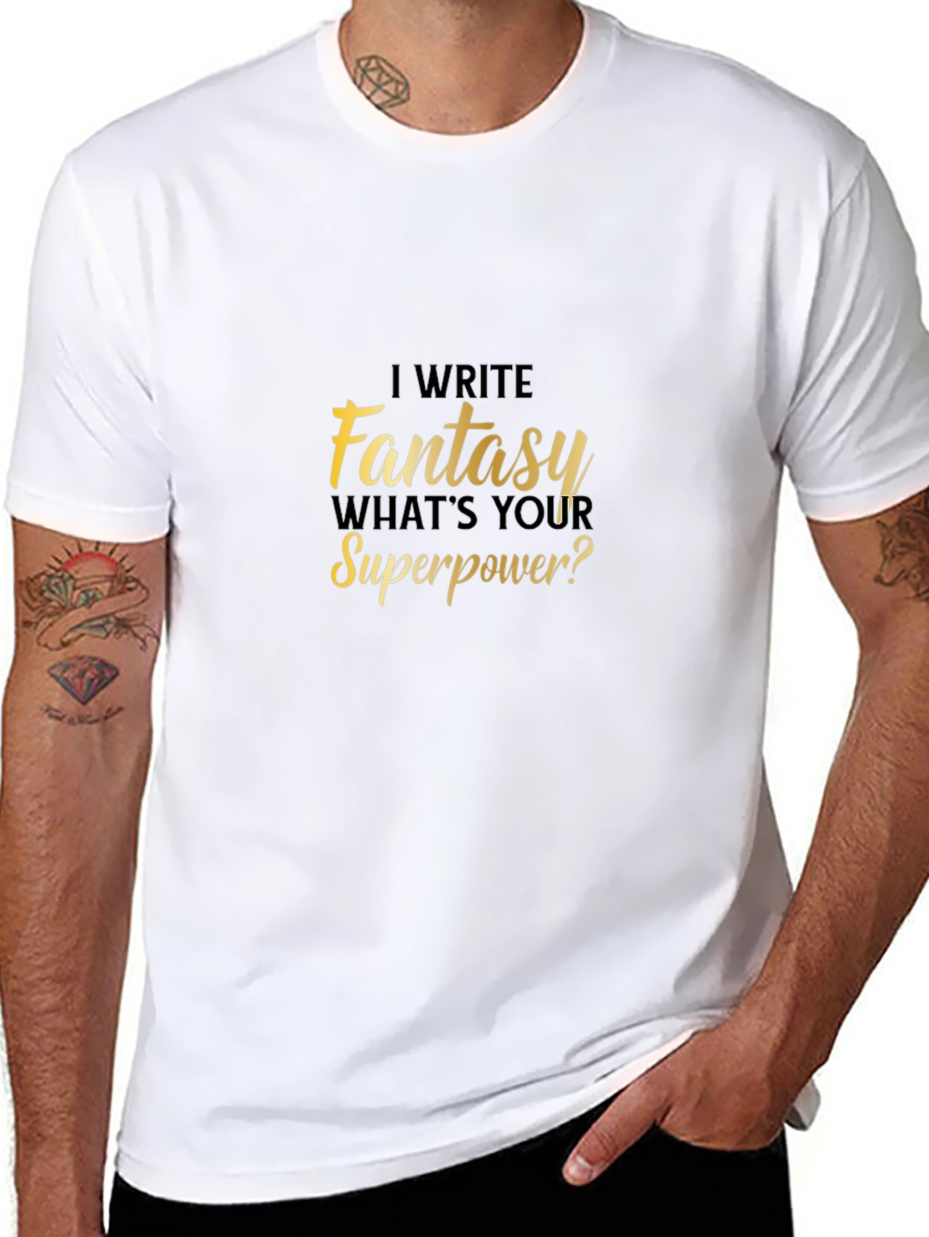 Fantasy Writer Superpower T-Shirt Novelty Tee