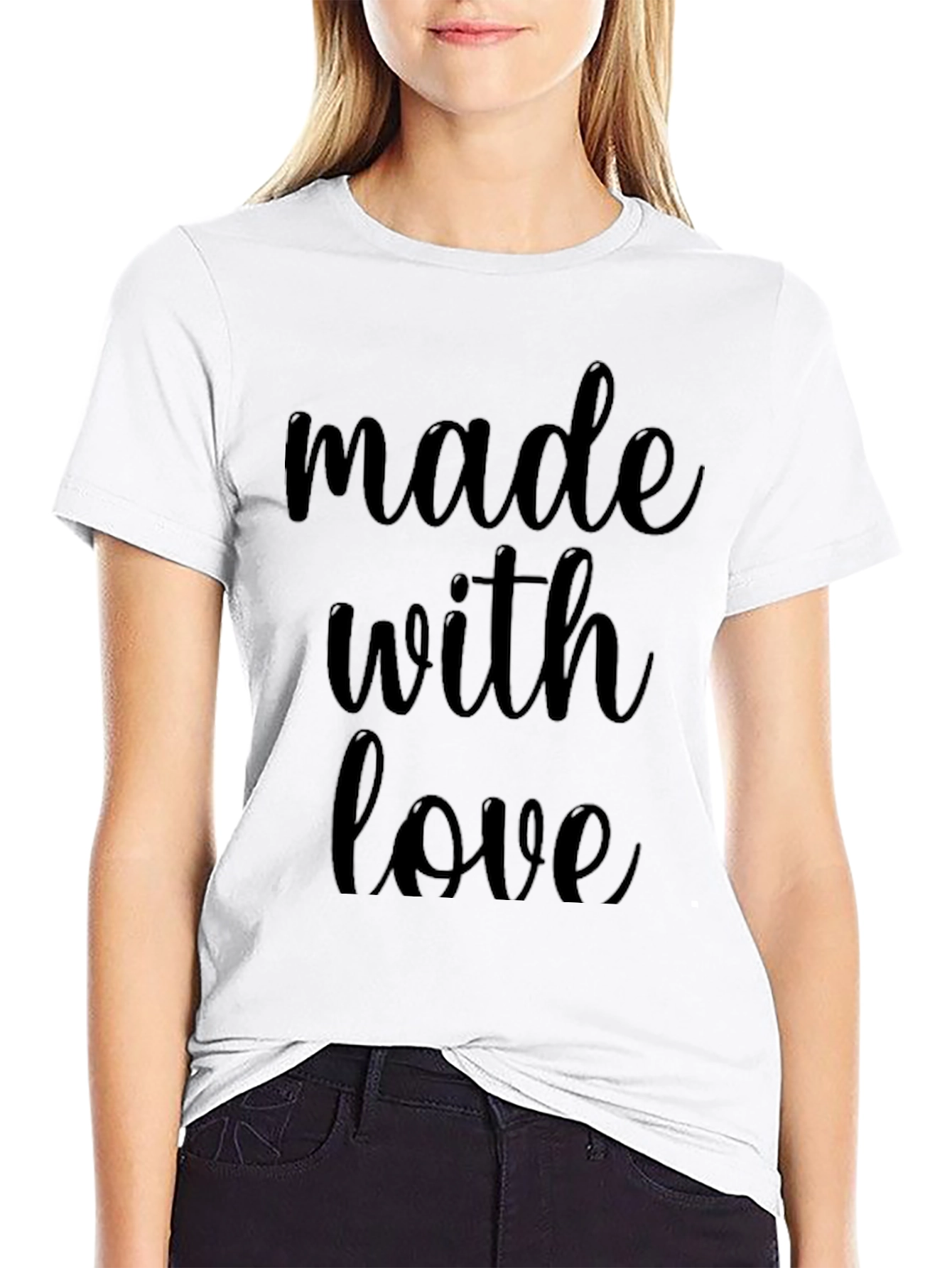 Made With Love Graphic Tee - Black