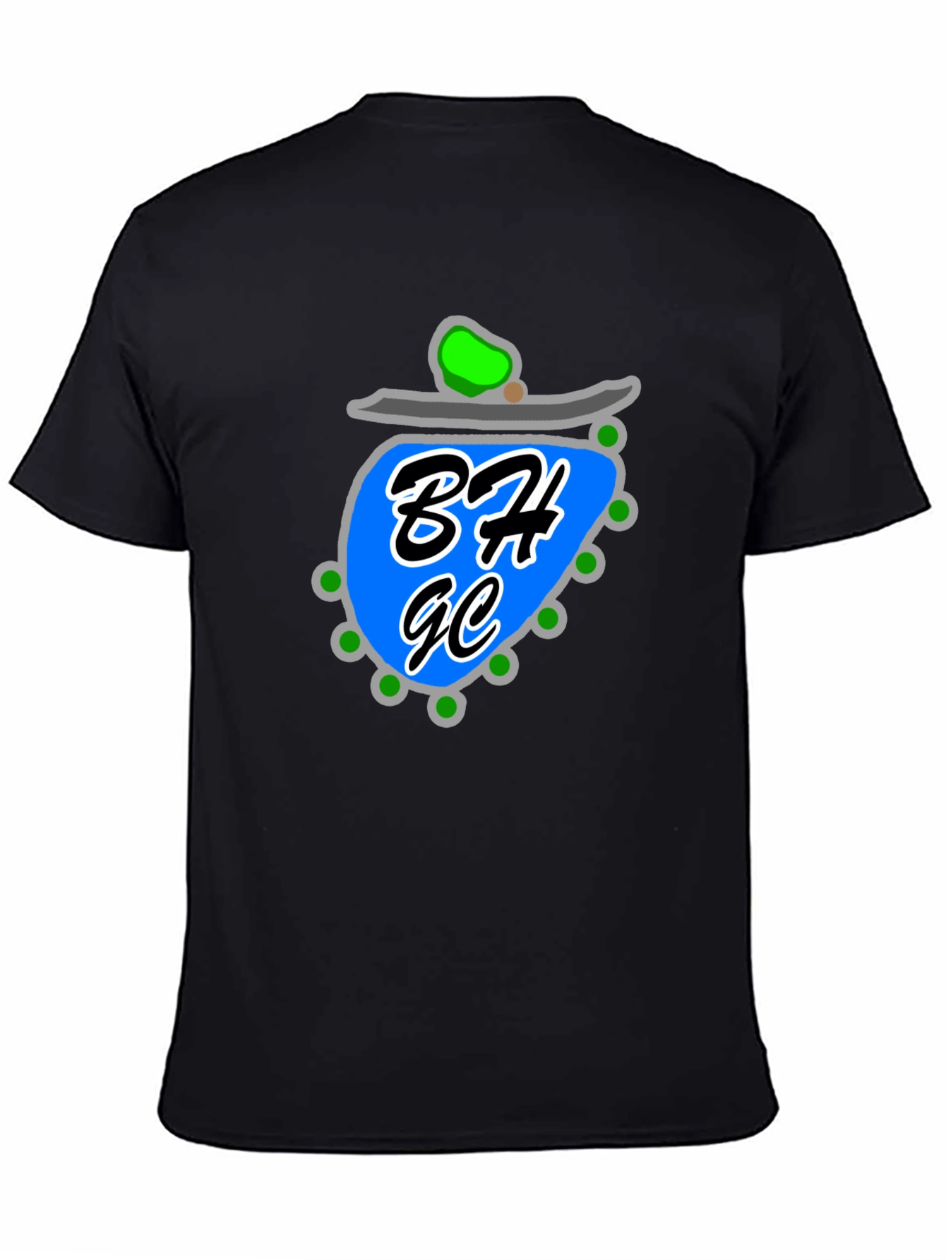 Unique Graphic Tee - Black Cotton Blend Casual Wear