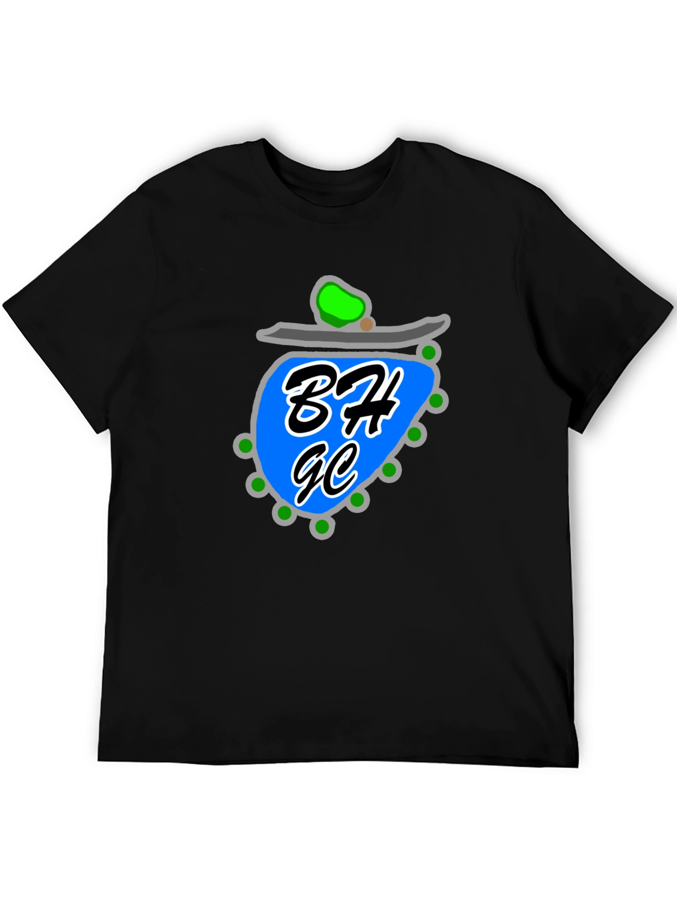 Unique Graphic Tee - Black Cotton Blend Casual Wear
