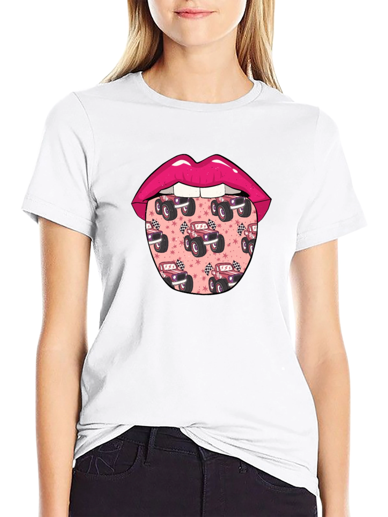 Monster Truck Lips Graphic Tee - Unisex